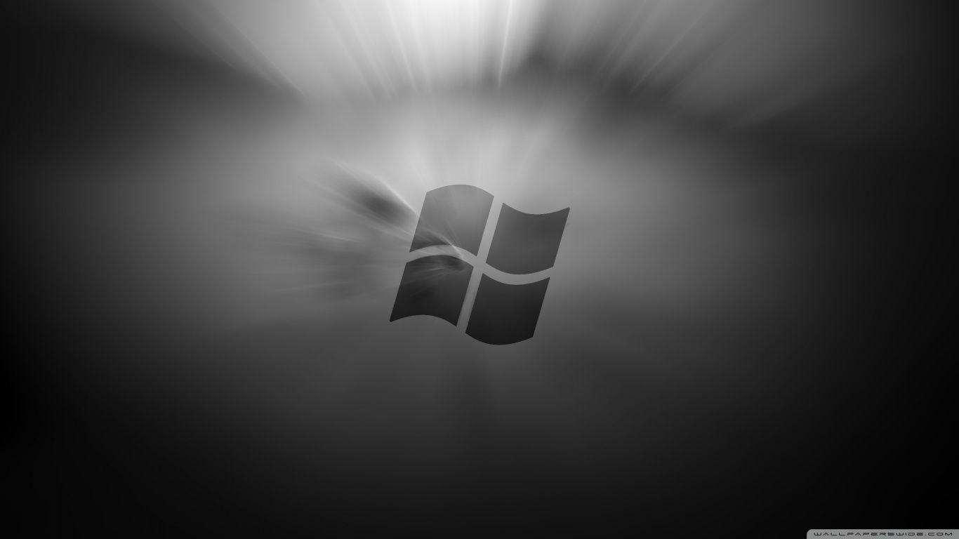 1366x768 Black Wallpaper For Laptop HD