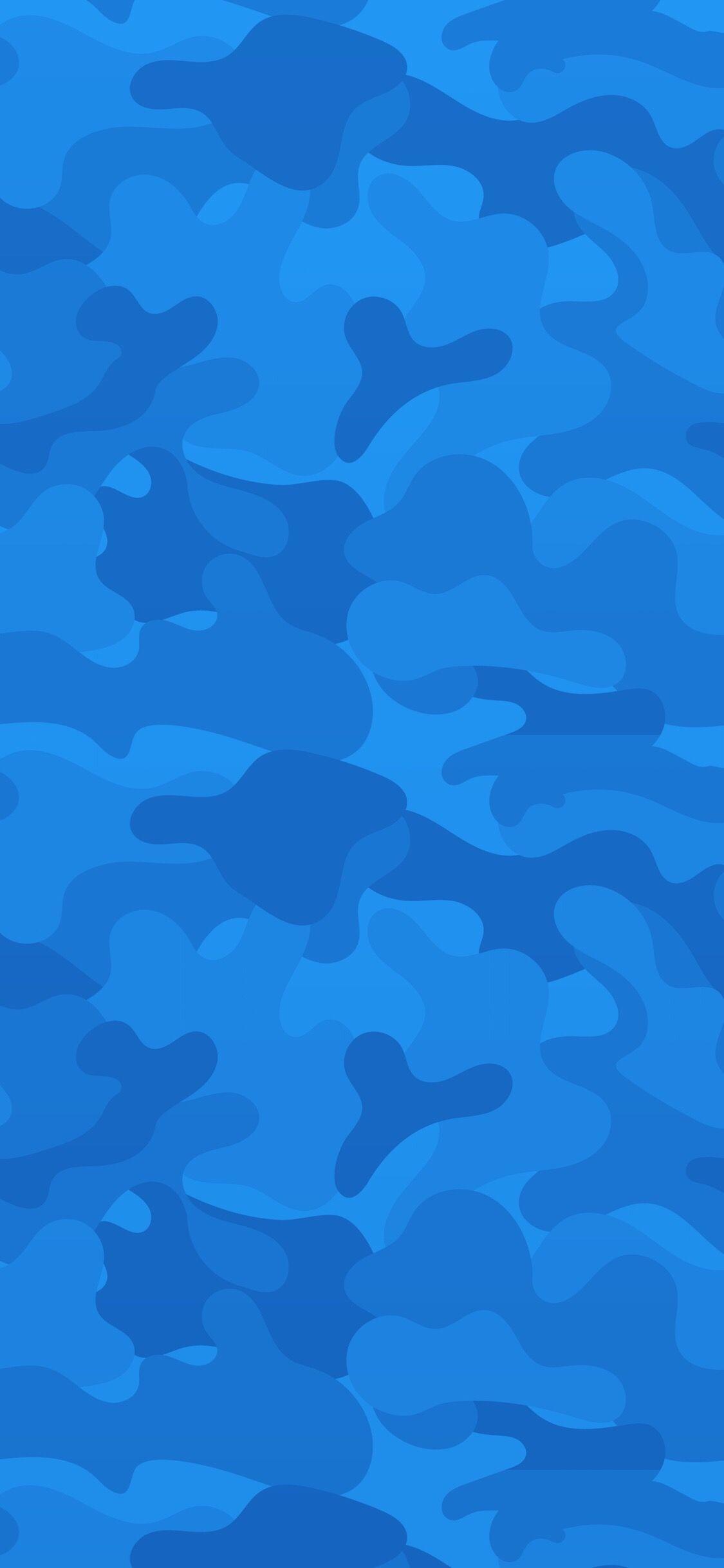 1125x2436 Blue camo. Camouflage wallpaper, Camo wallpaper, iPhone lockscreen wallpaper