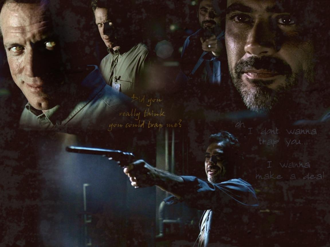 1152x864 John vs Azazel I of Supernatural Wallpaper