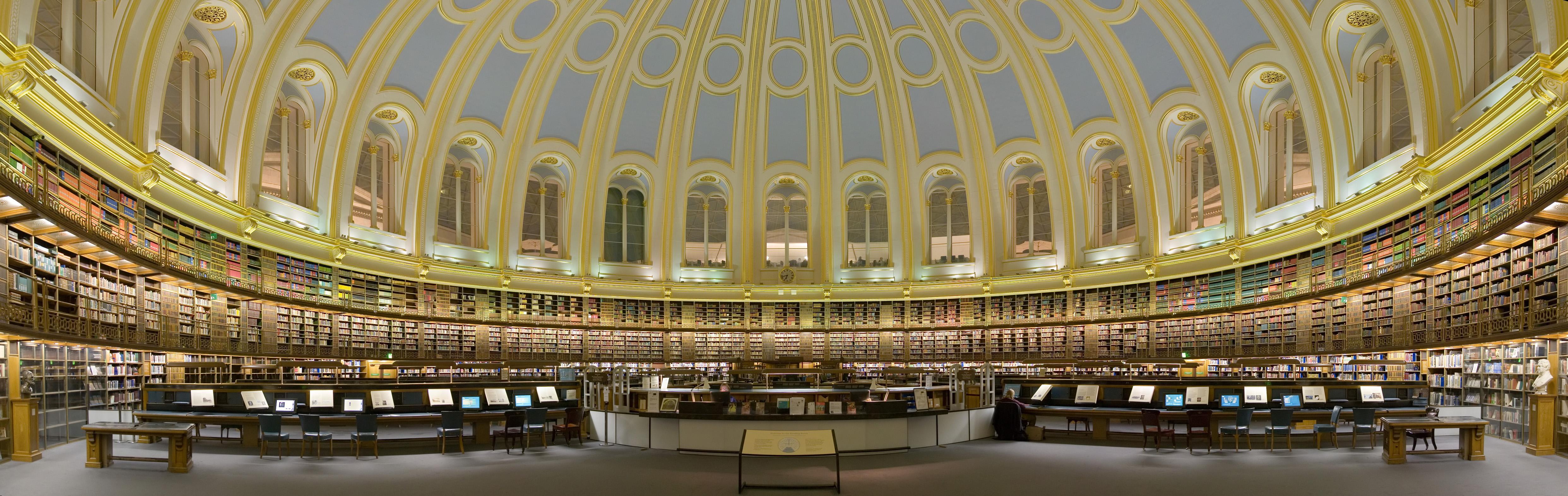 4968x1572 British Museum Reading Room HD Wallpaper