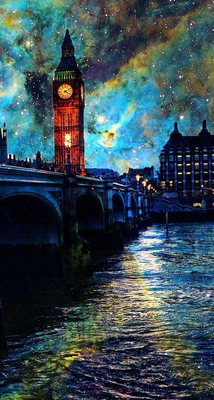 744x1392 The iPhone Wallpaper Fantasy Night In London