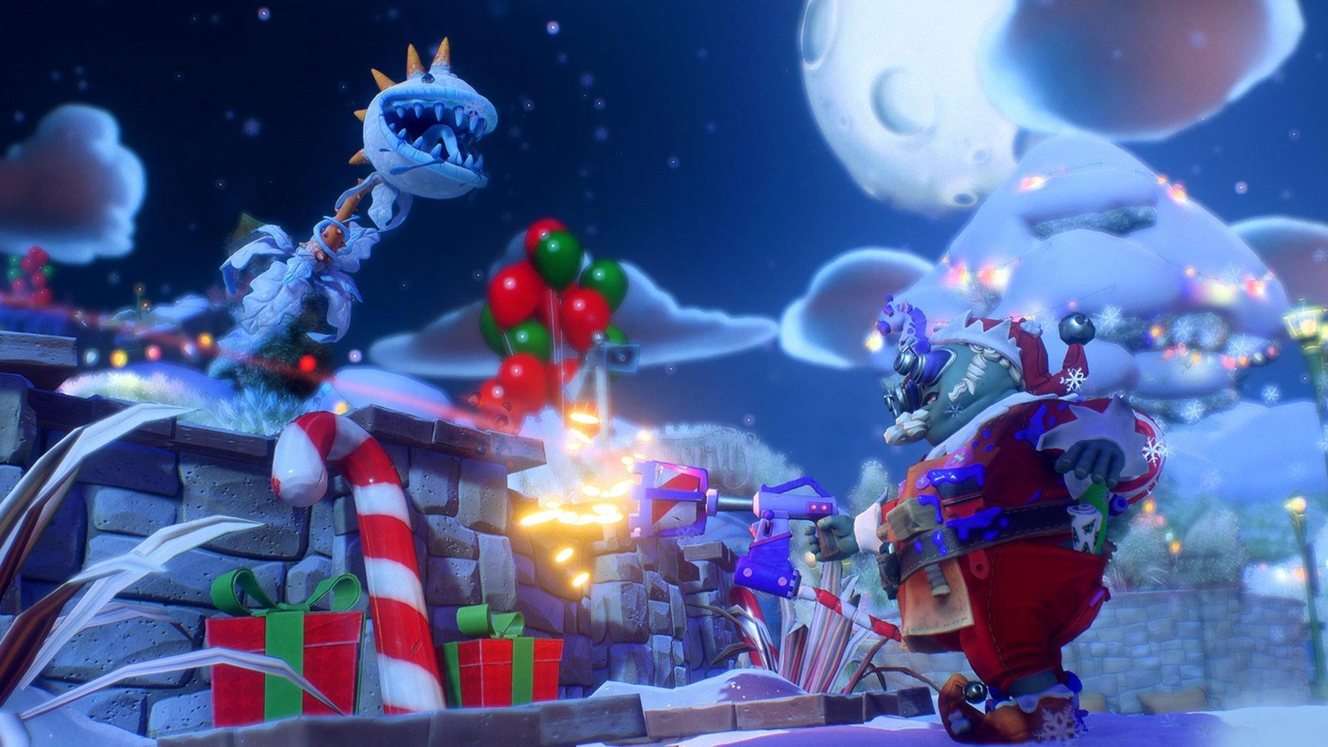 1920x1080 Sir Patrick Stewart kicks off Feastivus in Plants vs. Zombies: Battle for Neighborville
