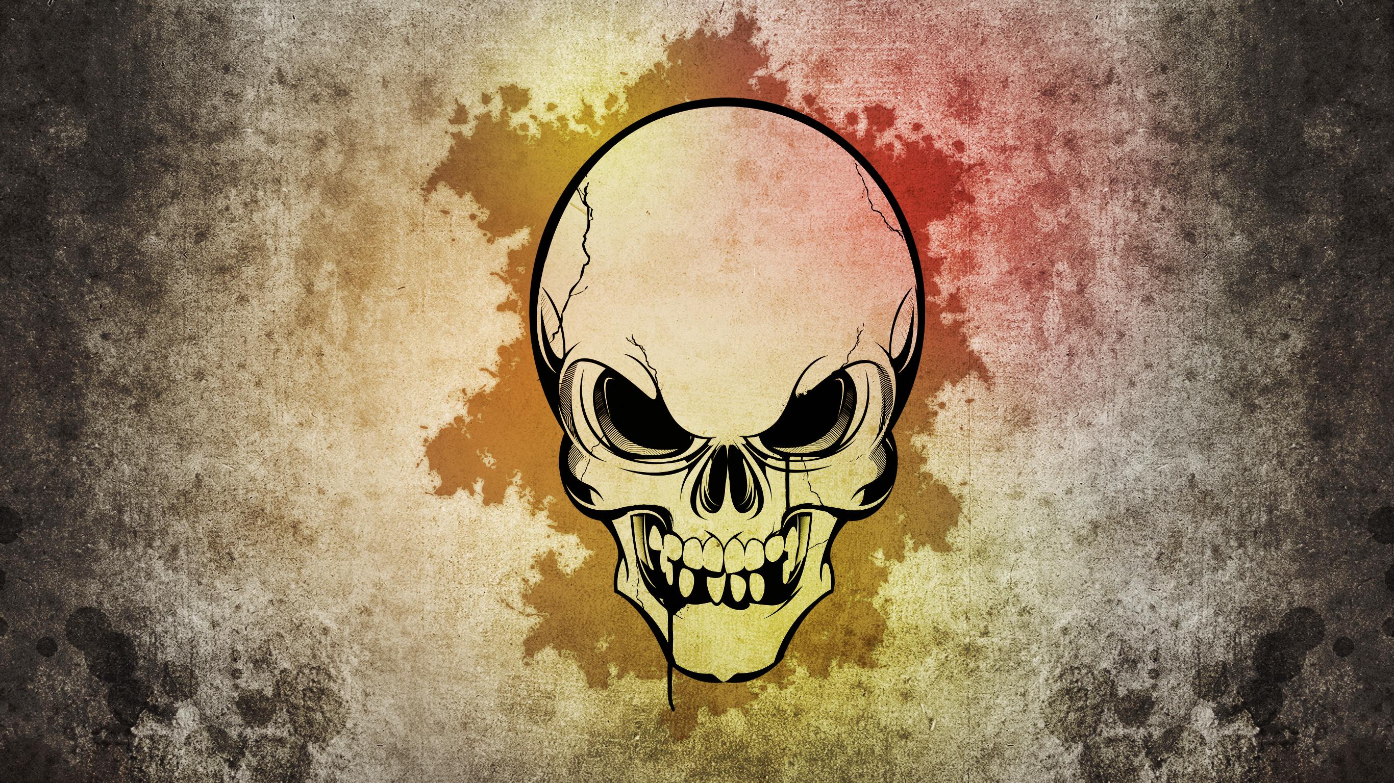 2732x1536 Dark Skull HD Wallpaper