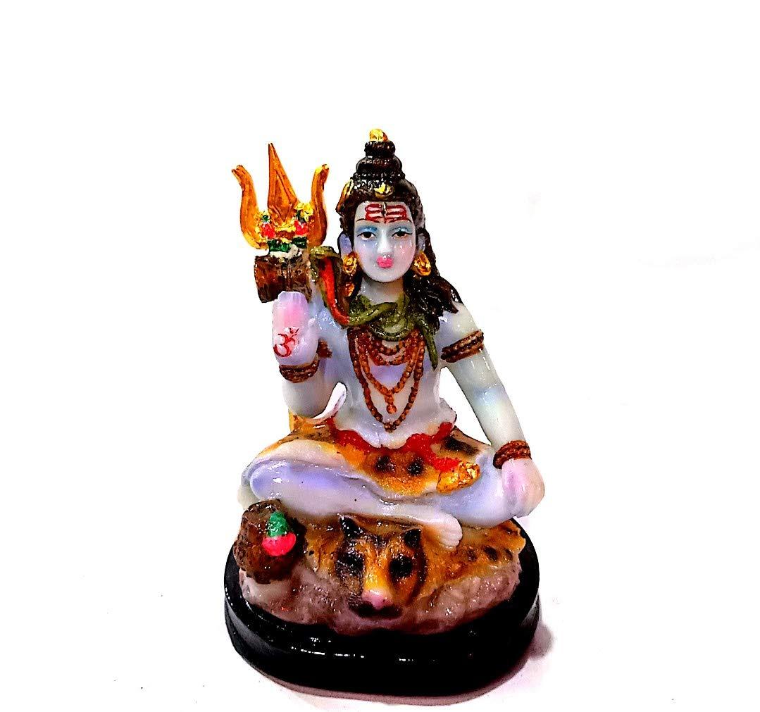 1079x1011 Mua Tượng Chúa Shiva bằng đá cẩm thạch Krishnagallery Hố Baba Mahadev Spritual Puja Murti Vastu Showpiece Tượng nhỏ 5 inch trực tuyến với giá rẻ ở Ấn Độ