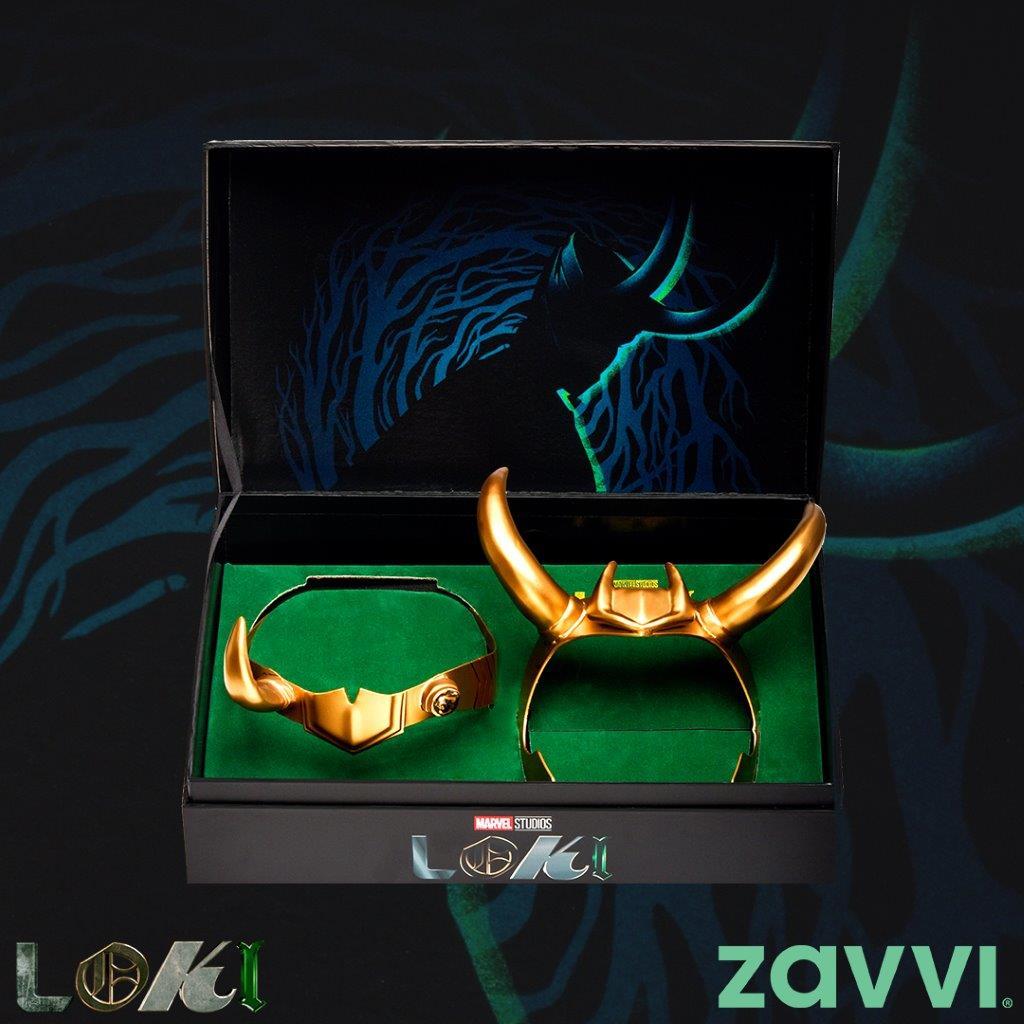 1024x1024 Zavvi Releases Exclusive Marvel Loki and Sylvie Replica Headpiece Set. What's On Disney Plus