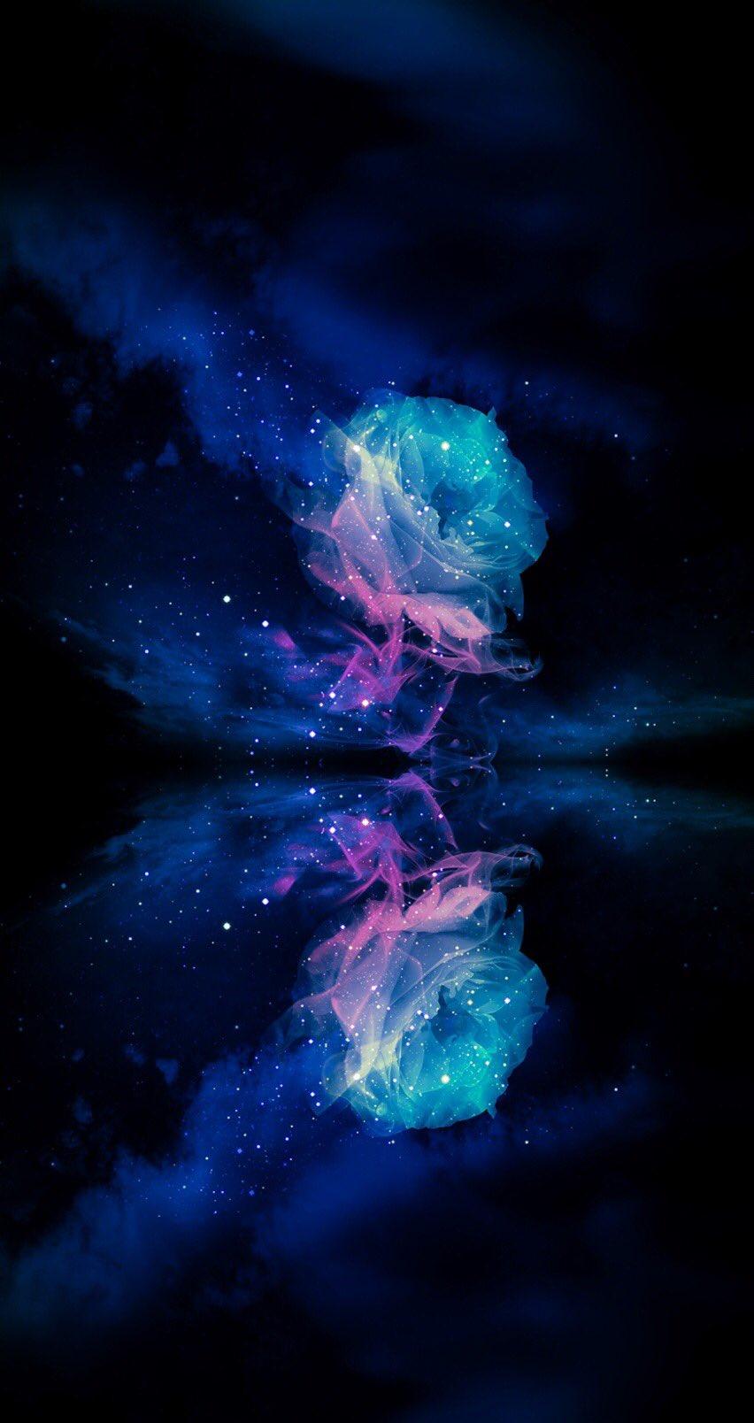 852x1608 maas_hk ☽ ☾ realised the wallpaper I changed to kinda describes #ACOTAR and #ACOMAF (and #ACOWAR)? The night starry sky + rose?