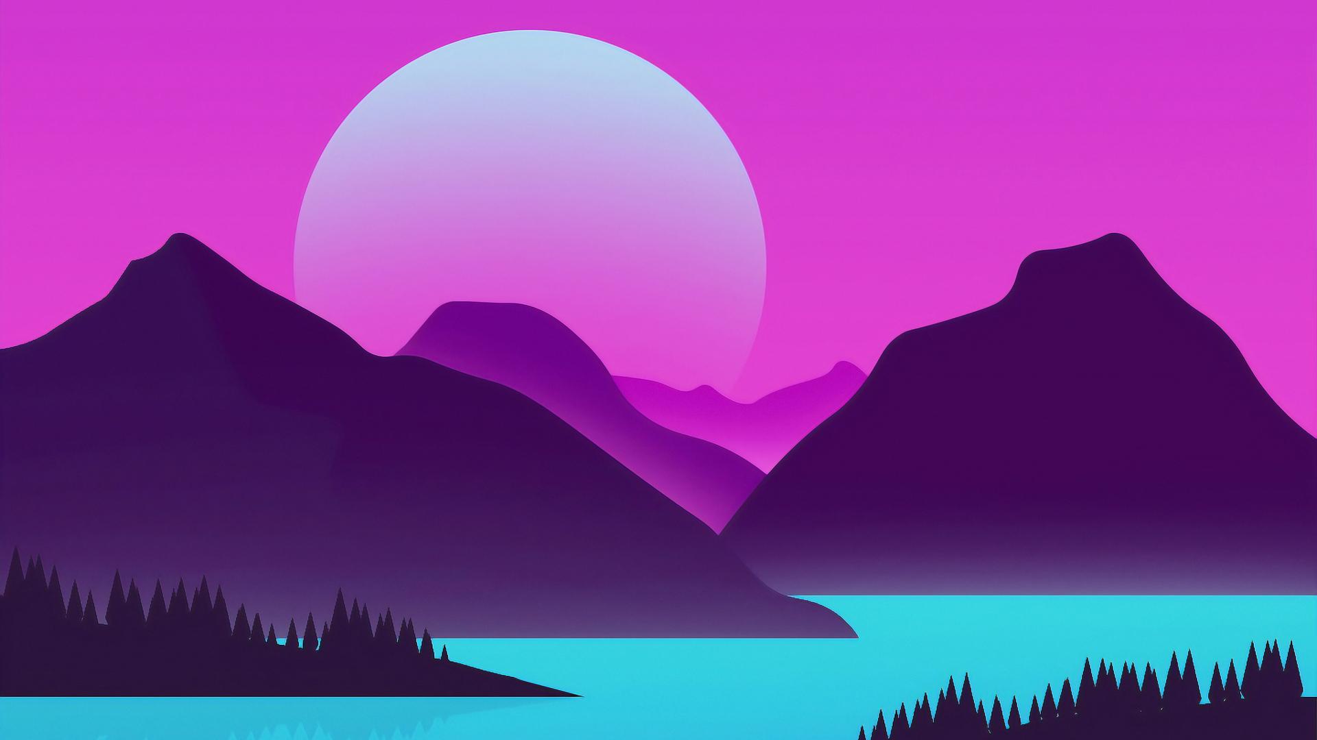 1920x1080 Minimal Landscape Laptop Full HD 1080P HD 4k Wallpaper, Image, Background, Photo and Picture