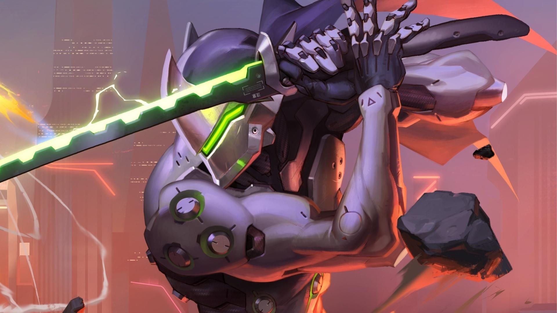 1920x1080 Genji Wallpaper 4k