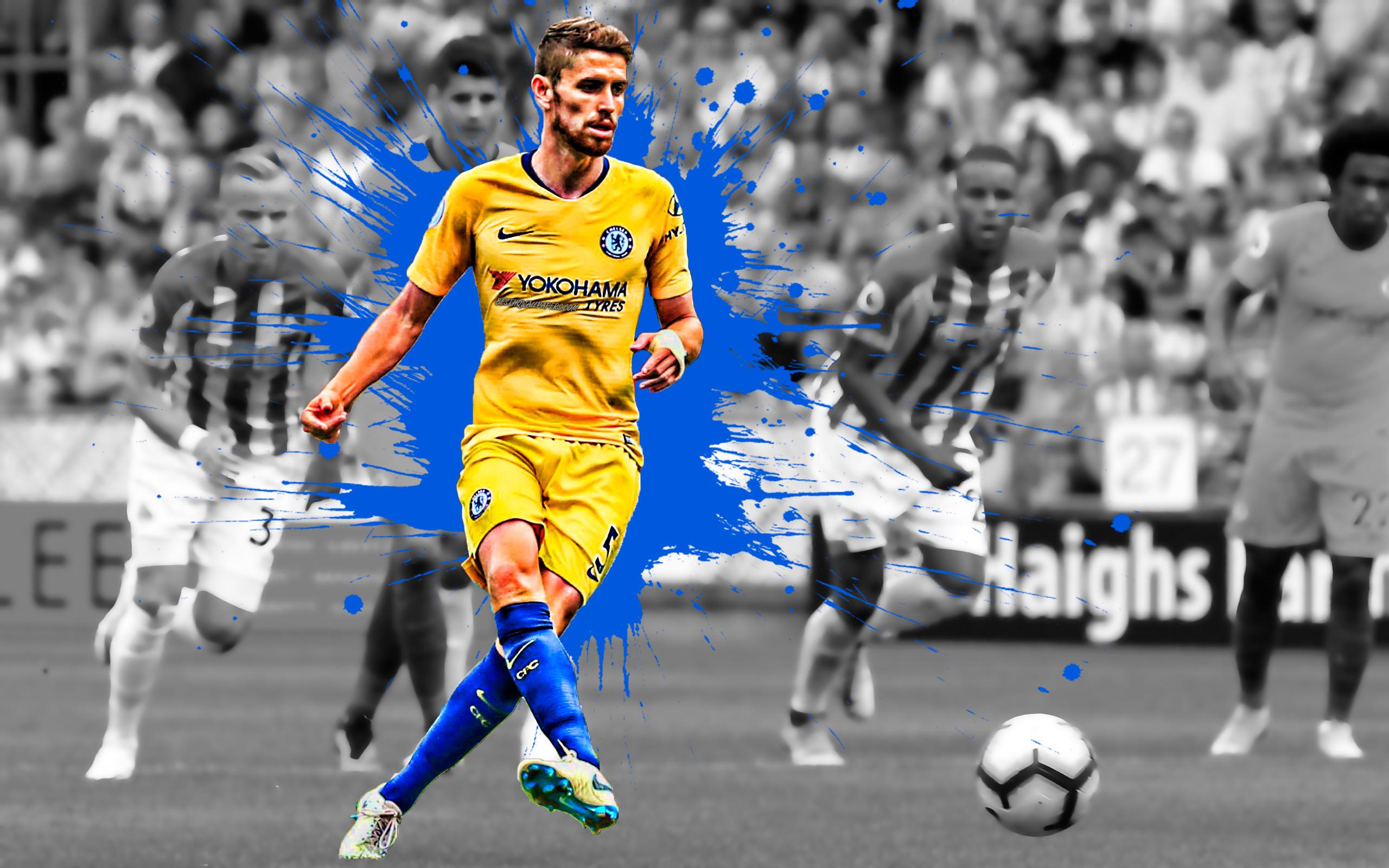 2560x1600 Jorginho, Jorge Luiz Frello, 4k, Italian Football Player, Goal Chelsea