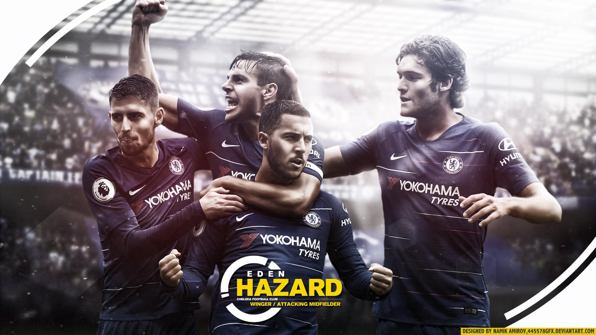 1920x1080 1920x1080 Chelsea F.C., Soccer, Jorginho, Eden Hazard, César Azpilicueta, Marcos Alonso wallpaper JPG