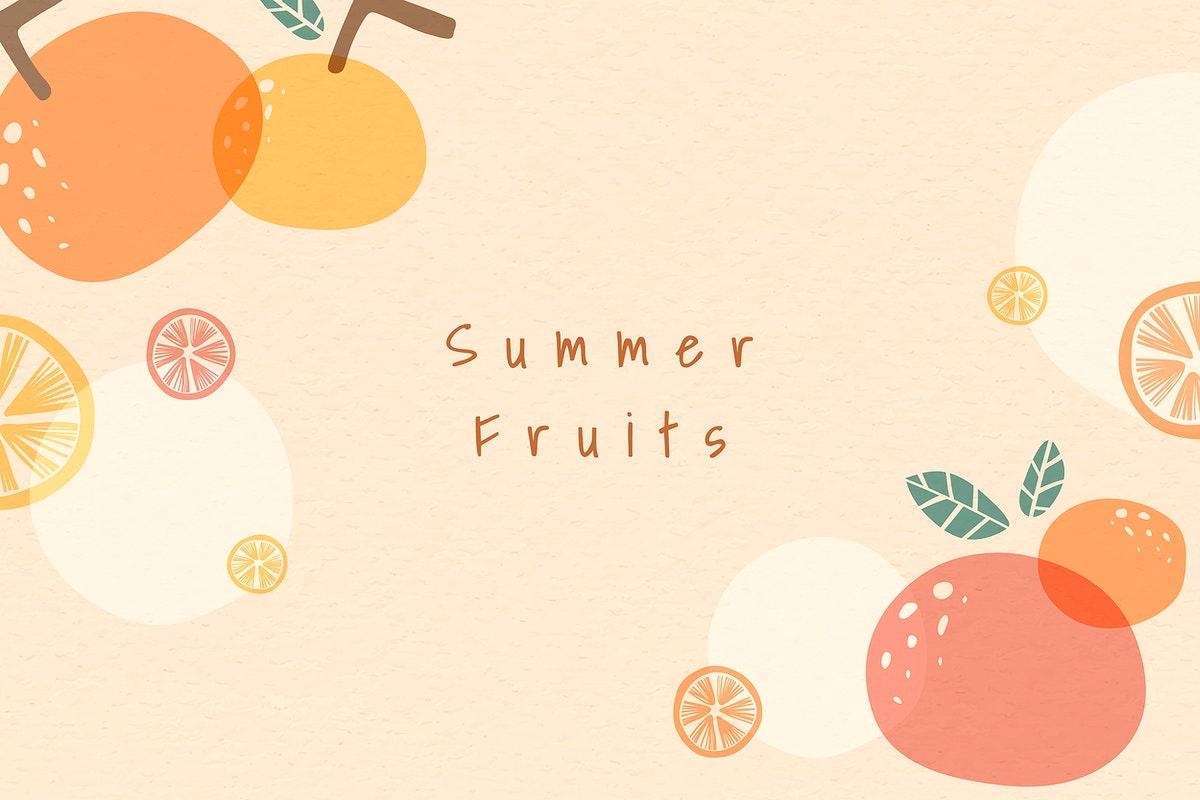 1200x800 Summer fruits patterned background. Royalty free stock vector