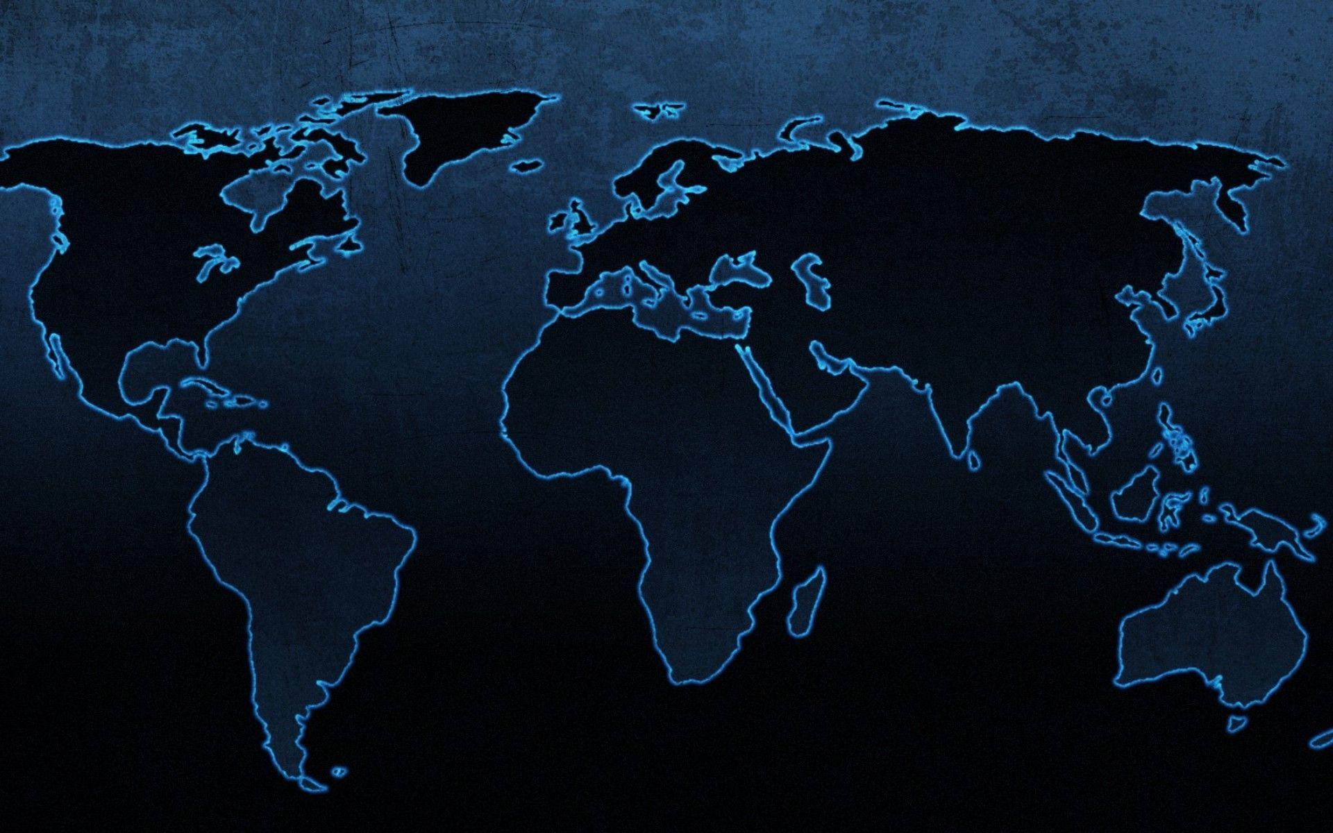 1920x1200 World Map Wallpaper: Reference World Map Desktop Wallpaper Download