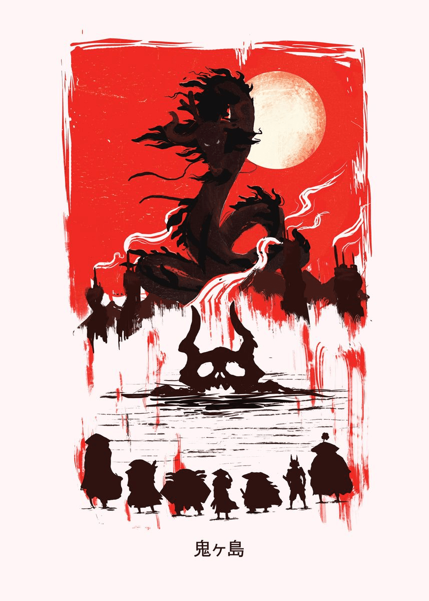 857x1200 Scabbards Against Kaido' Poster by Vertei. Displate. One piece anime, Anime wallpaper, Anime art girl