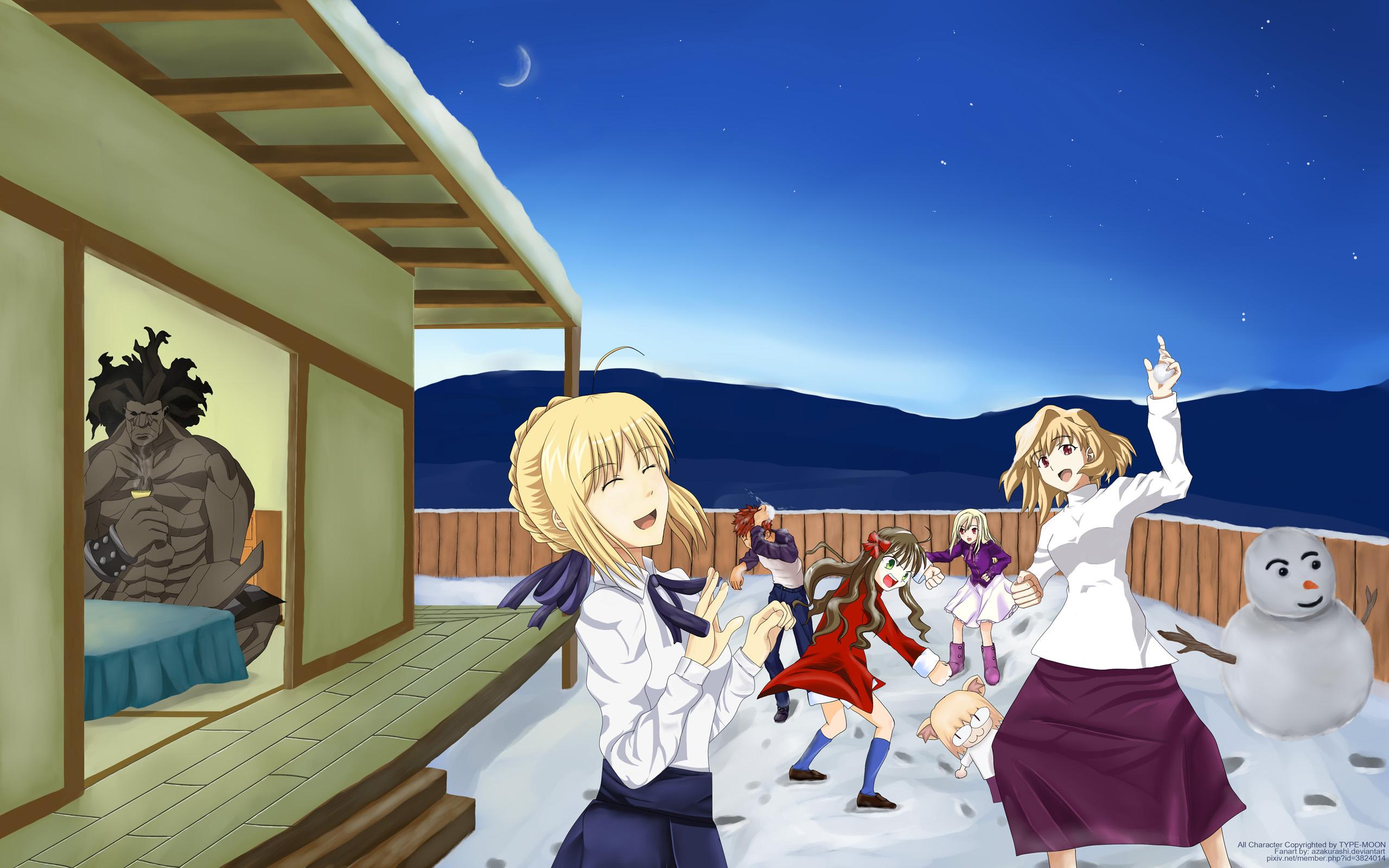 2560x1600 Carnival Phantasm Wallpaper: Snow fight phantasm