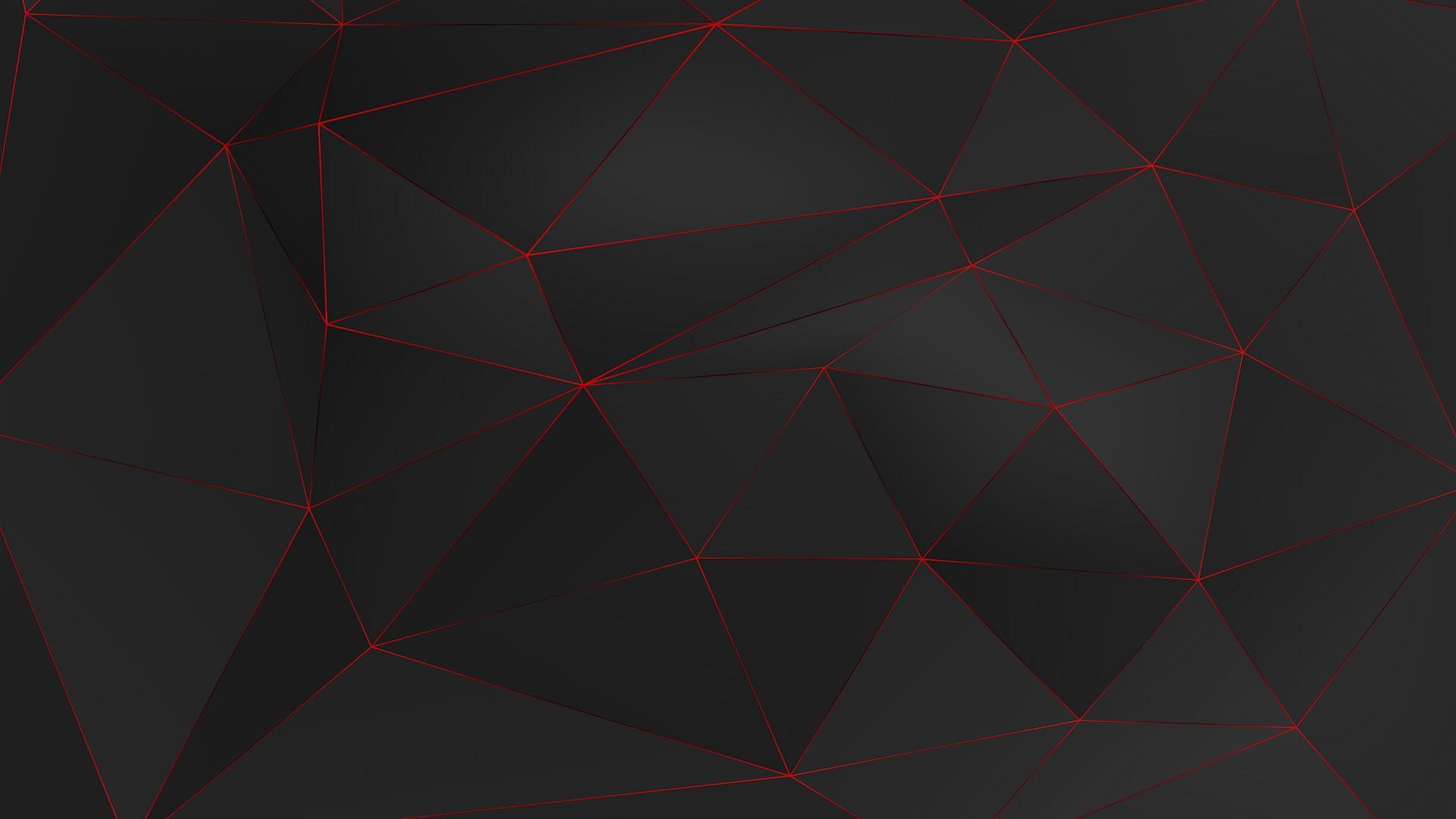 1920x1080 Red And Black Shards Wallpaper