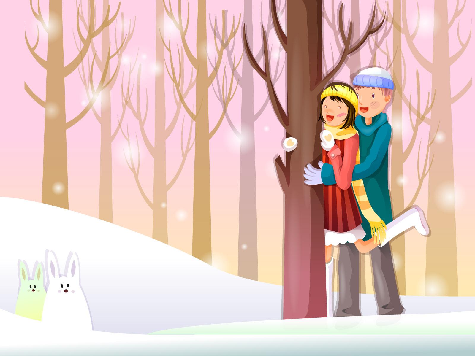 1600x1200 Winter illustration 14791 tales illustration