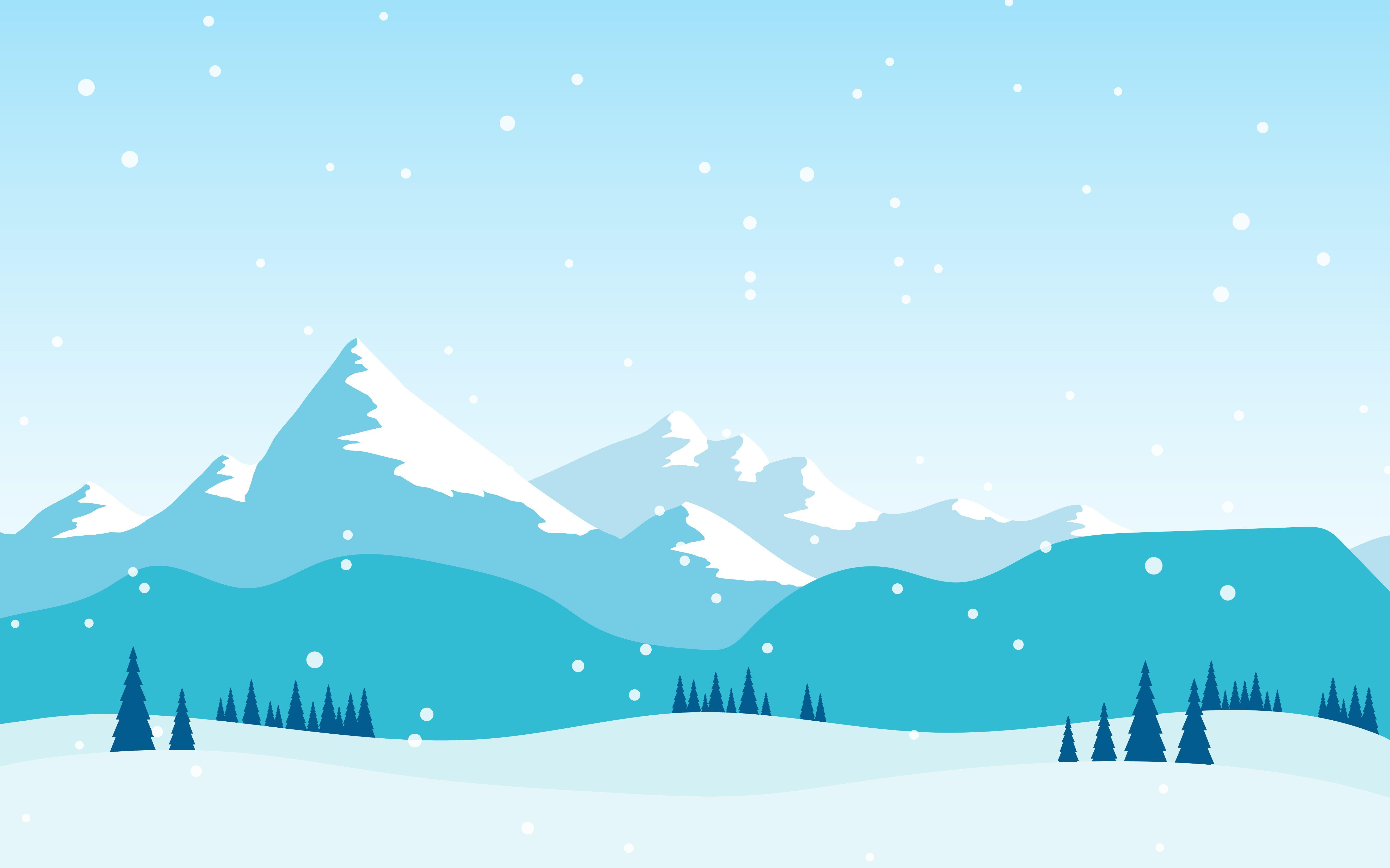 5333x3333 Winter Illustrations Wallpaper