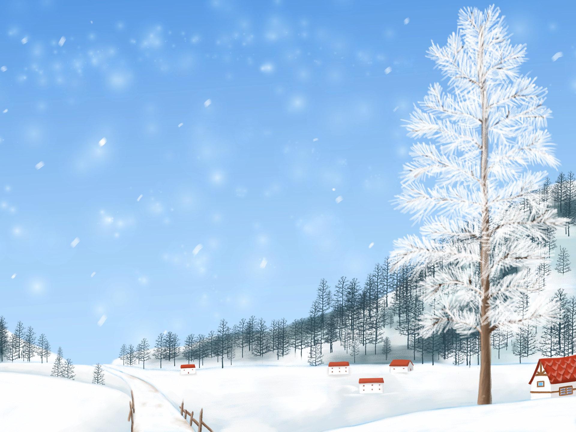 1920x1440 Illustration Winter Snow Artwork Landscape 1920x1440 UHD Wallpaper. Walldump HD and UHD Wallpaper
