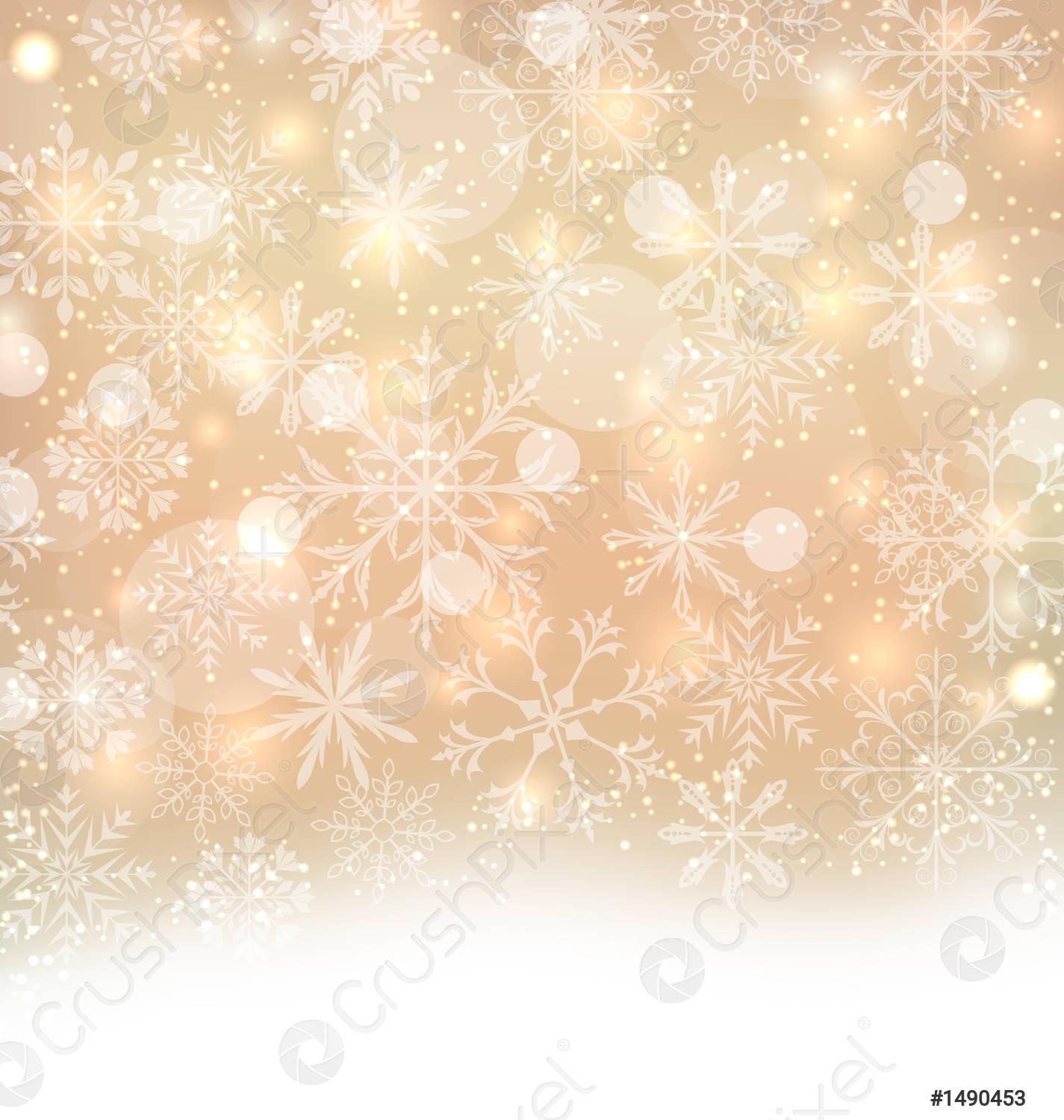 1425x1500 Illustration Shimmering Xmas Light Background with Snowflakes, Winter Wallpaper