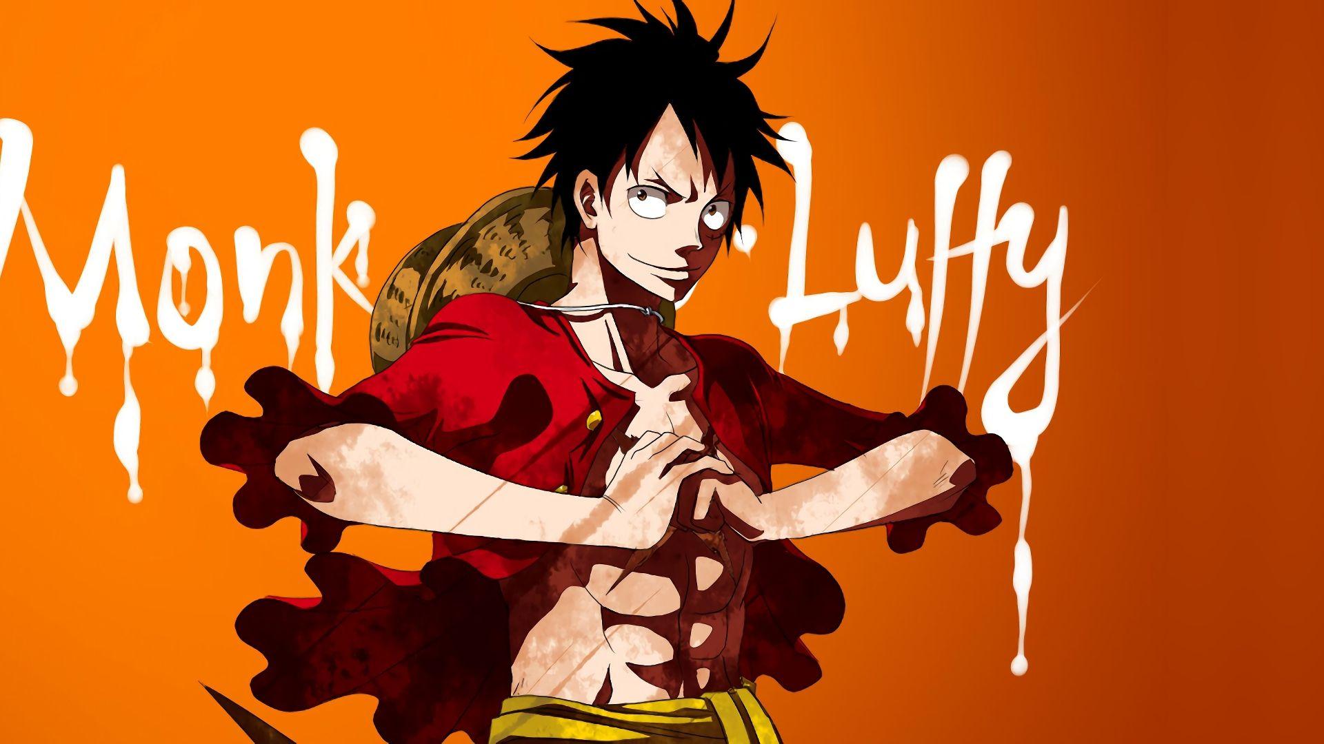 Wallpaper pirate, monkey d. luffy, one piece, anime, big smile desktop  wallpaper, hd image, picture, background, 01e1be