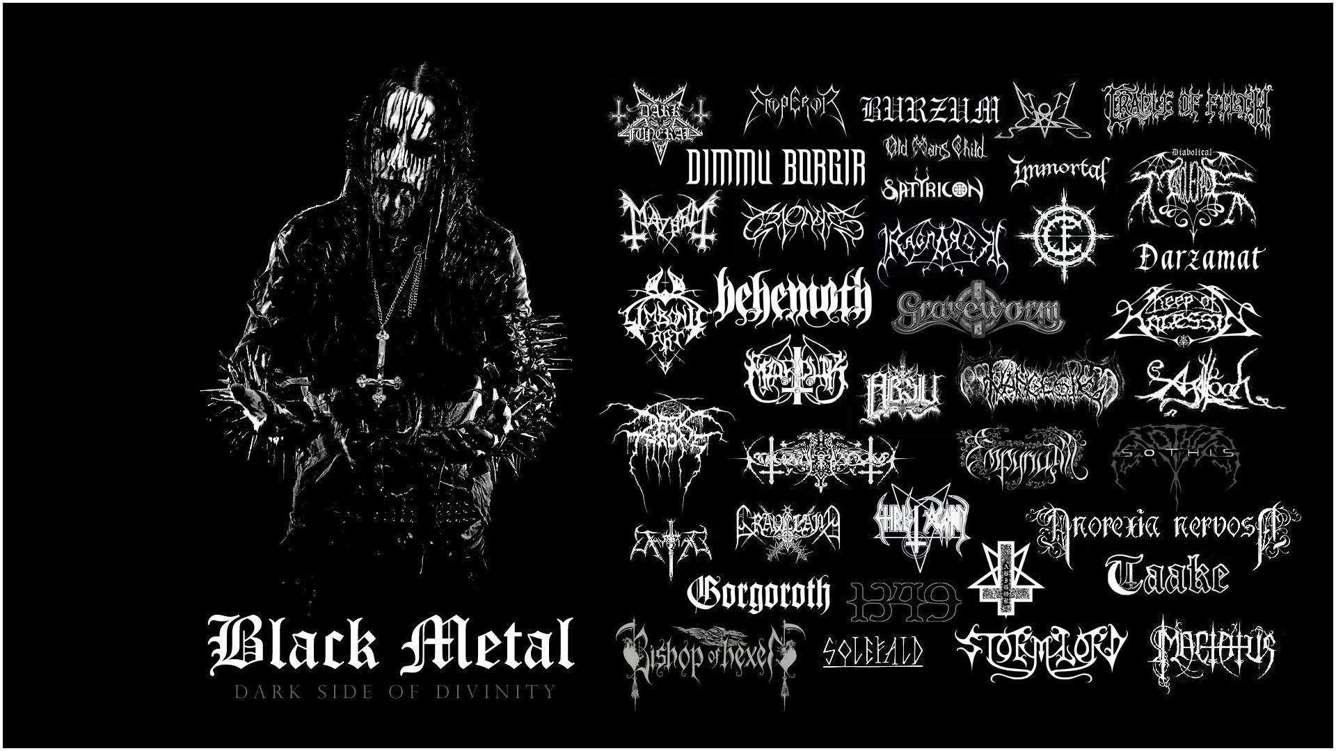 1920x1080 Black Metal Wallpaper
