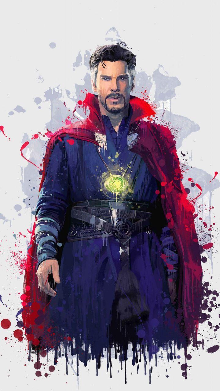 720x1280 Doctor Strange Neon Wallpaper