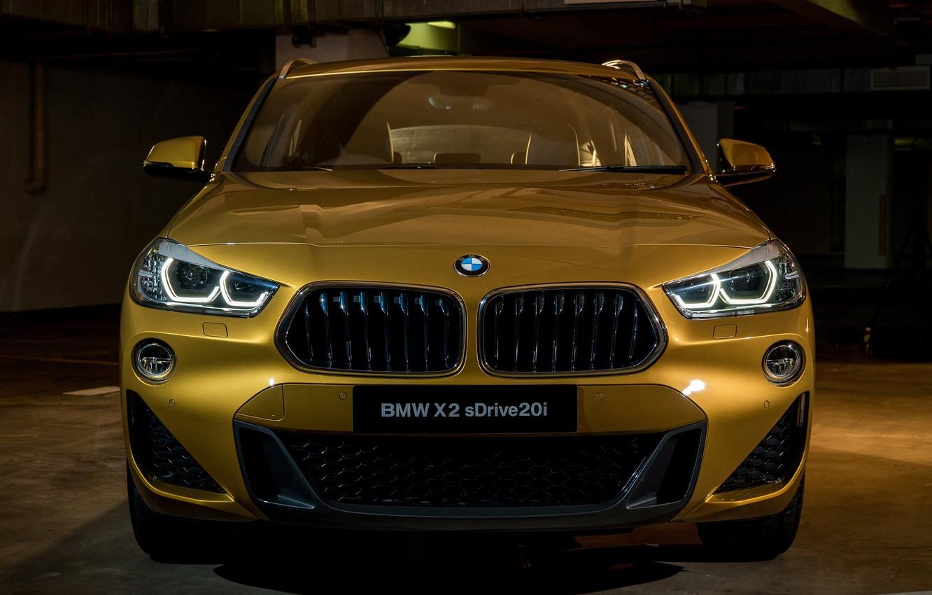 1332x850 Wallpaper lights, front view, Sport, crossover, BMW X2 M, sDrive20i image for desktop, section bmw