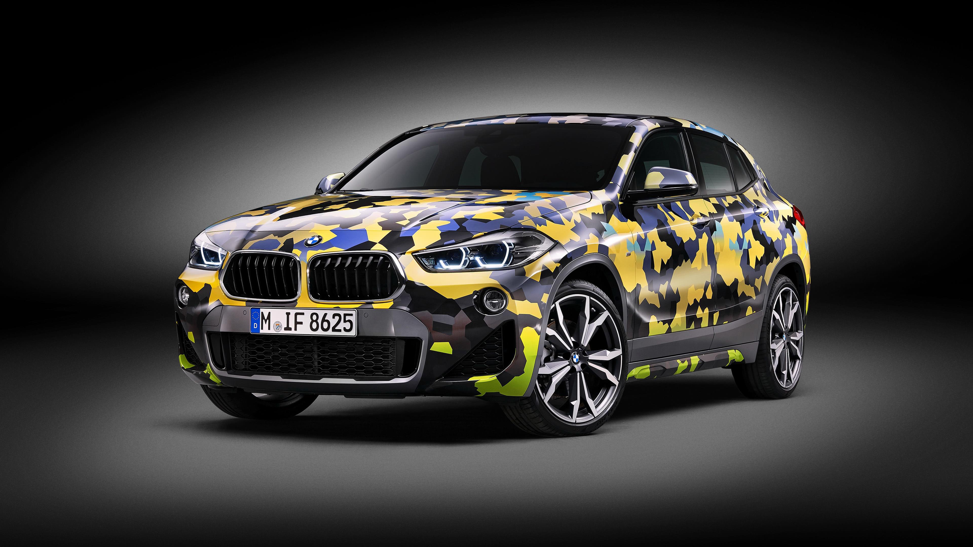 3840x2160 BMW X2 Digital Camo UHD 4K Wallpaper