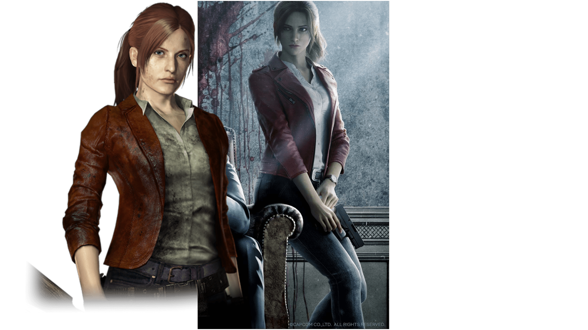 1920x1080 so anybody else thinking the same.? the left one is Claire from REvelations 2 and the right one is Claire from the newly introduced cg movie resident evil infinite darkness, just