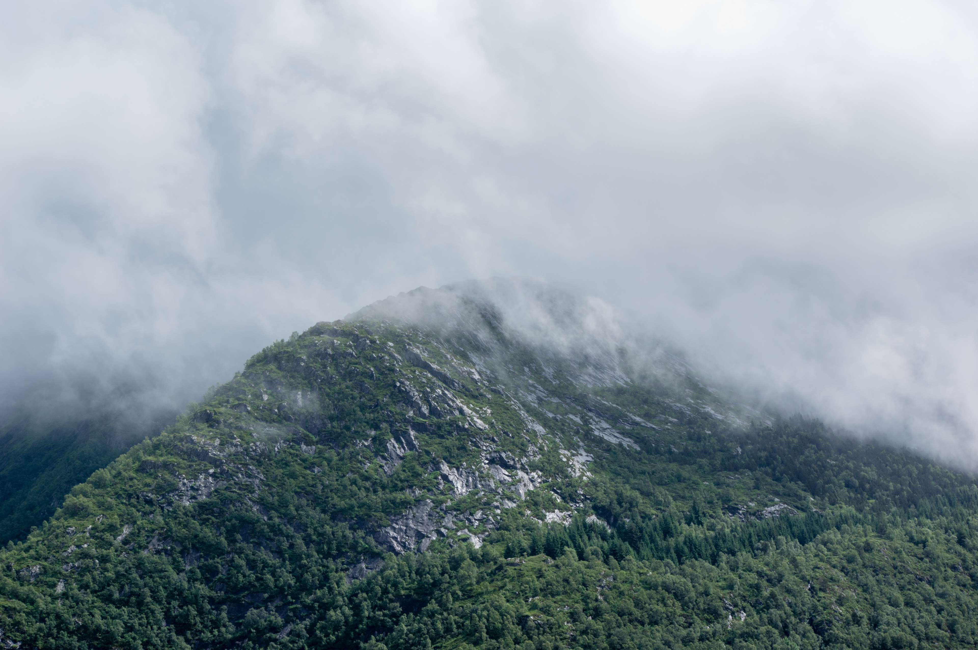 3840x2553 alpine, clouds, forest, highlands, hill, landscape, mountain, nature
