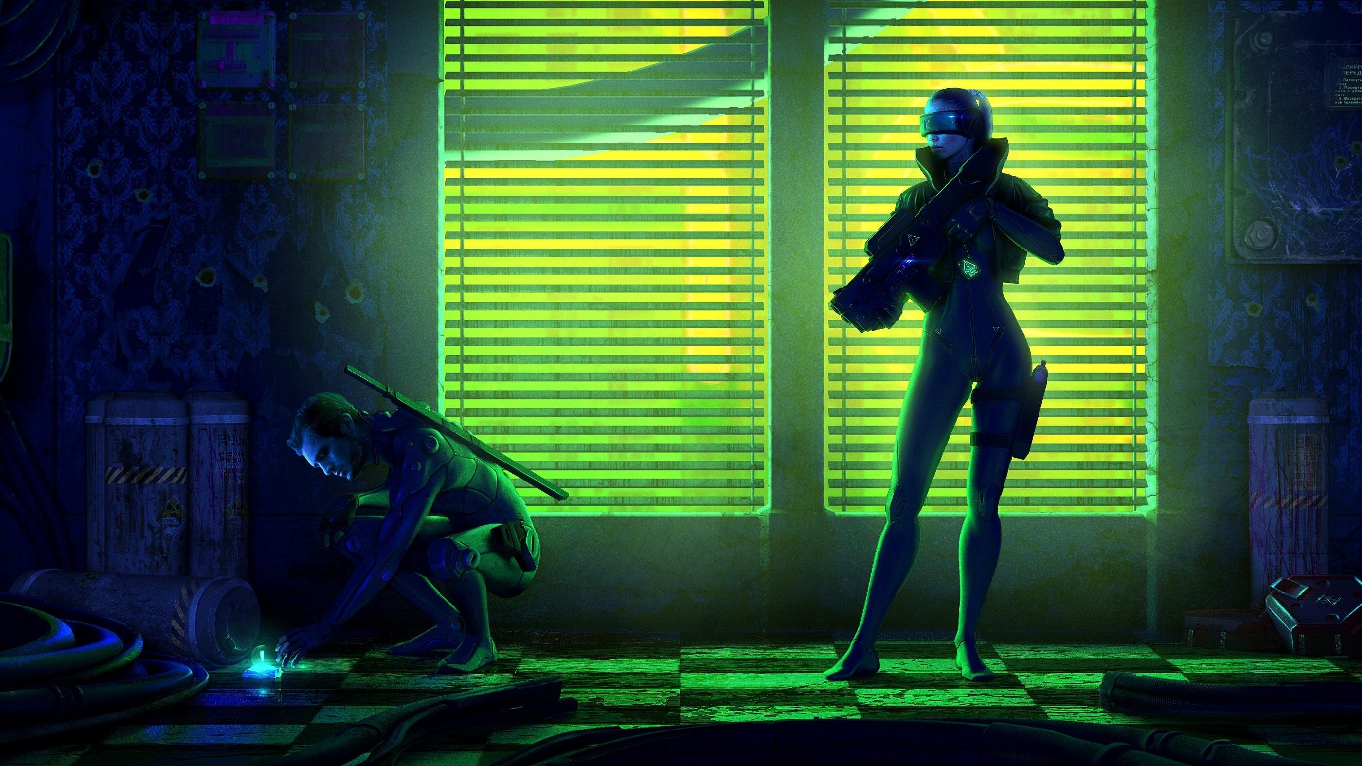 2800x1575 Neon Green Future: wallpaper