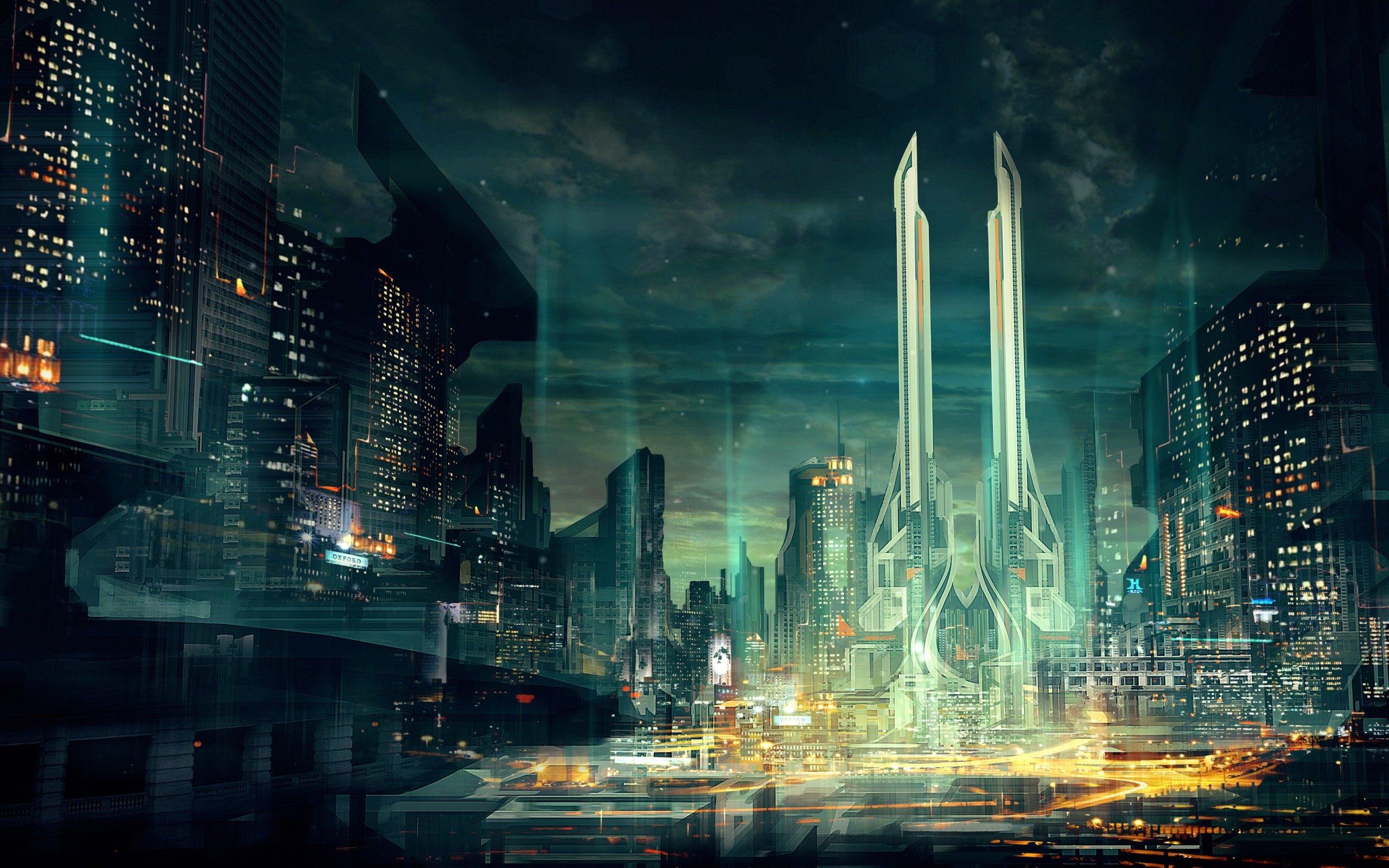2560x1600 Free download Sci Fi City Of Future Wallpaper HD For Desktop in High Quality [2560x1600] for your Desktop, Mobile & Tablet. Explore Future City Wallpaper. Future Wallpaper HD, Smart