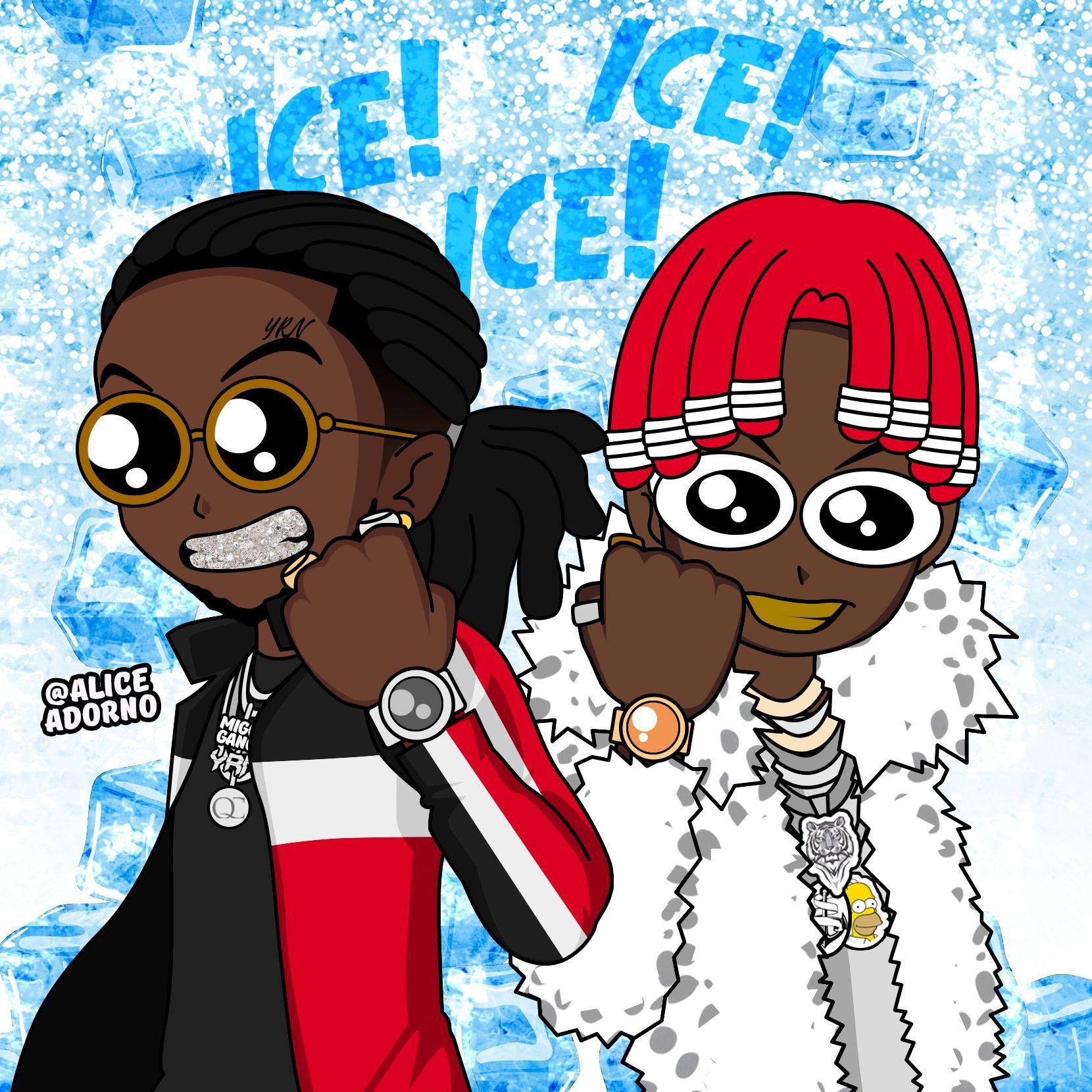 lil yachty taking pictures with all my ice