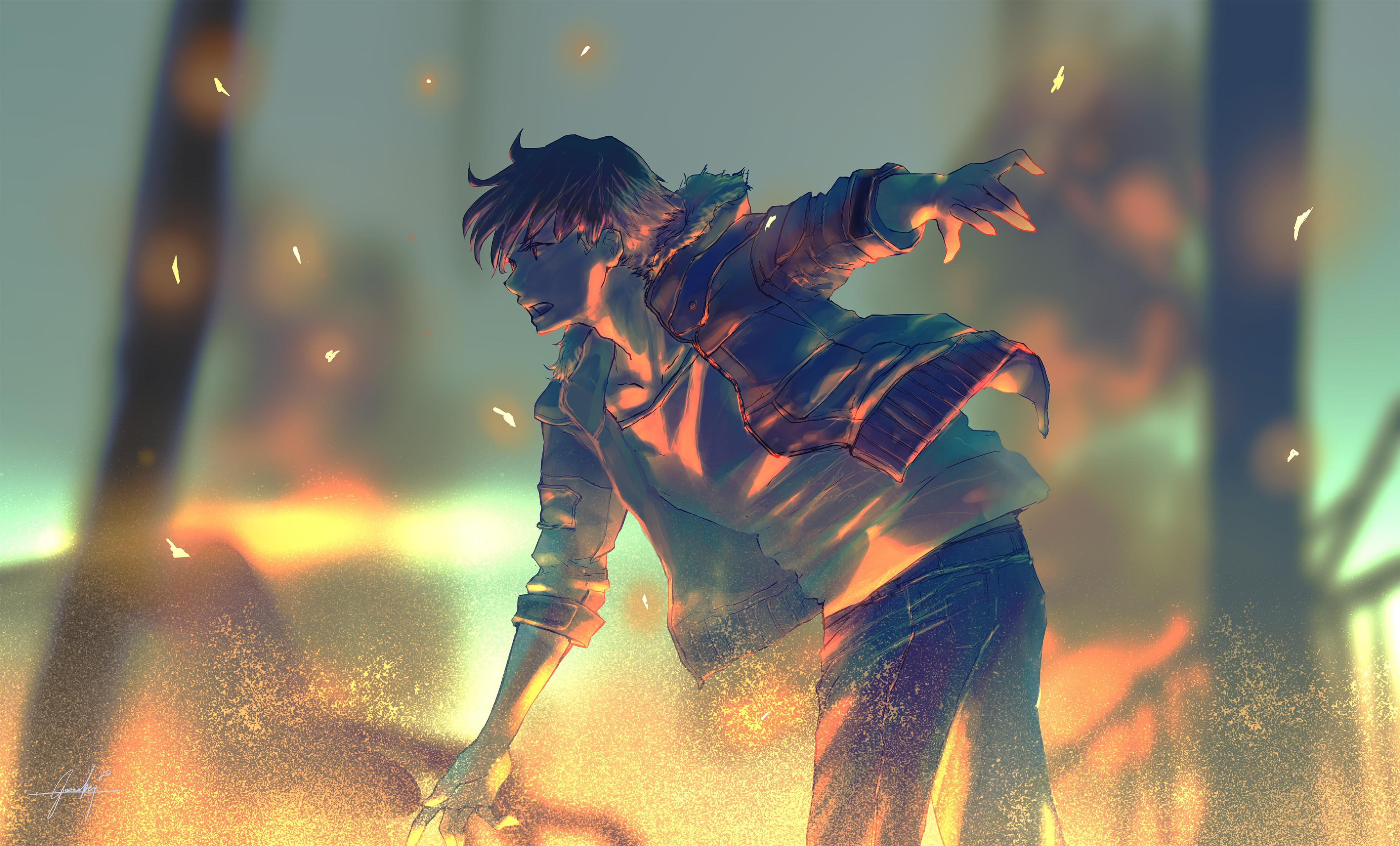 3583x2166 Anime Boy Wallpaper 4k