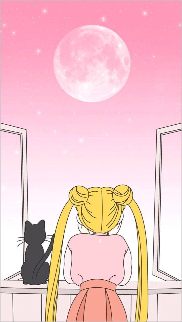 724x1284 Sailor Moon iPhone 4k Wallpaper