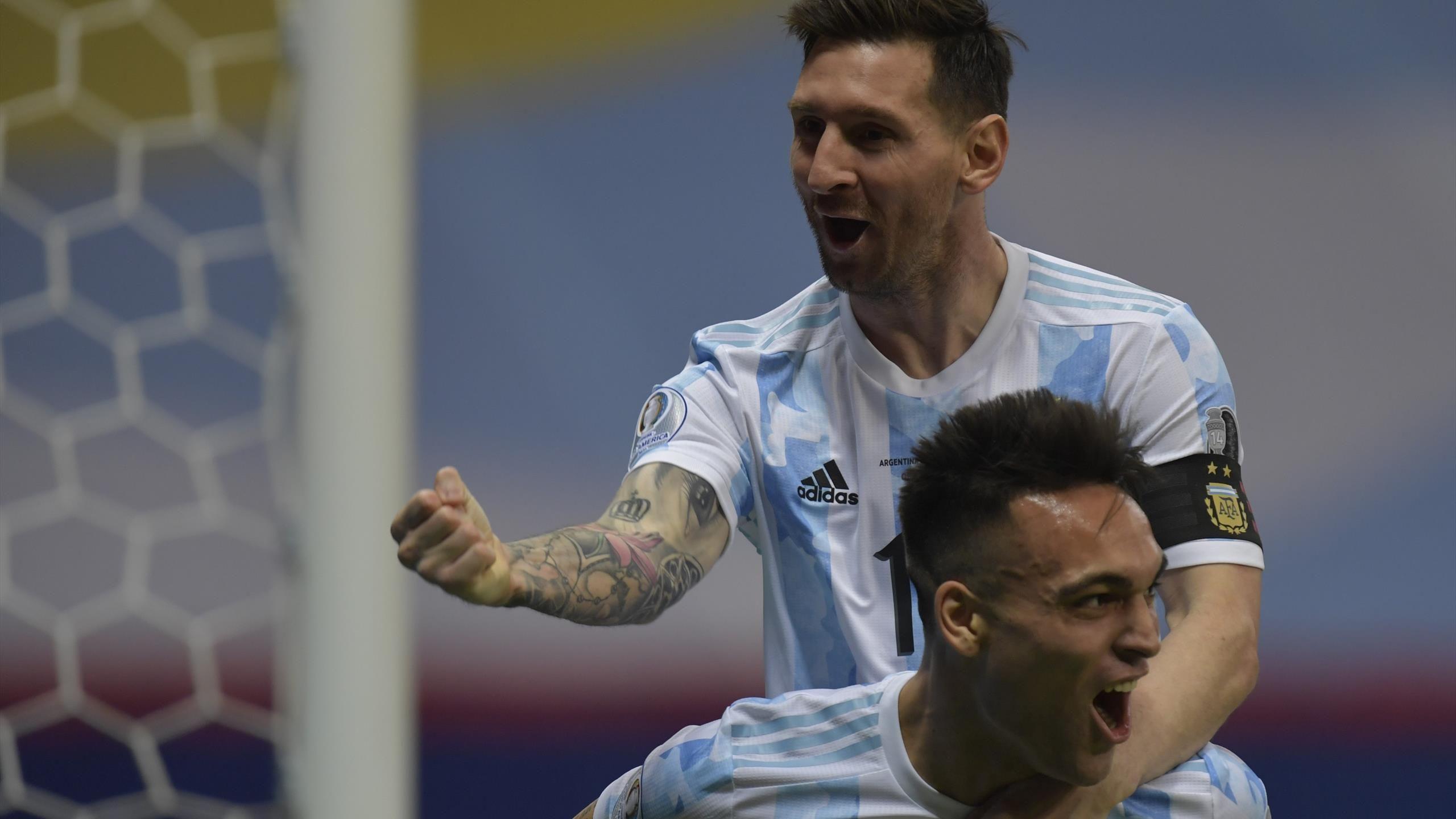 2560x1440 Copa America 2021 Messi responds to Neymar after Argentina set up final with Brazil