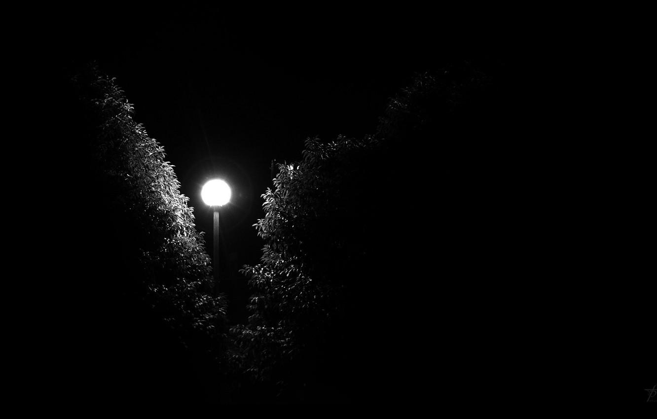 1332x850 Wallpaper darkness, fear, street, Night, lantern image for desktop, section разное