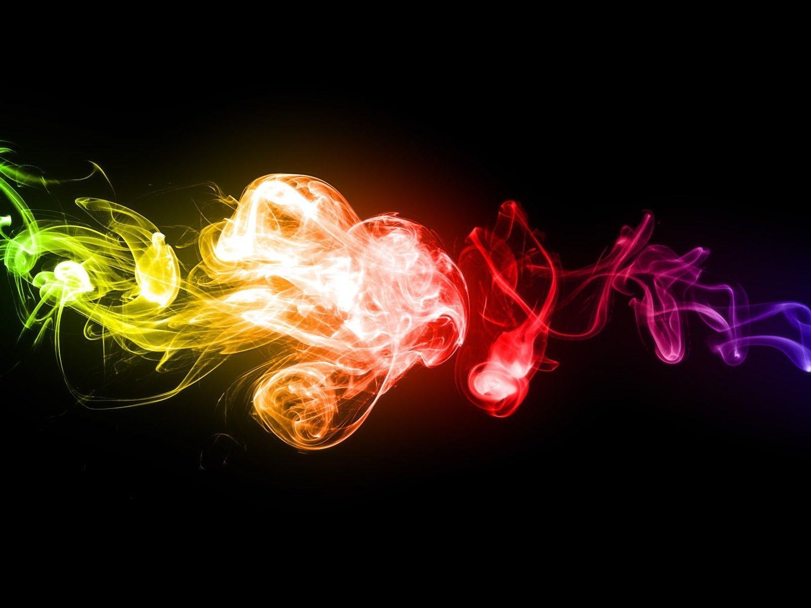 1600x1200 Trippy Smoke Weed Background