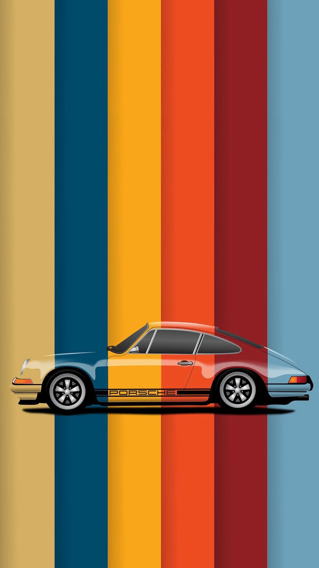 1080x1920 Porsche Car Android Minimal Ultra HD Wallpaper