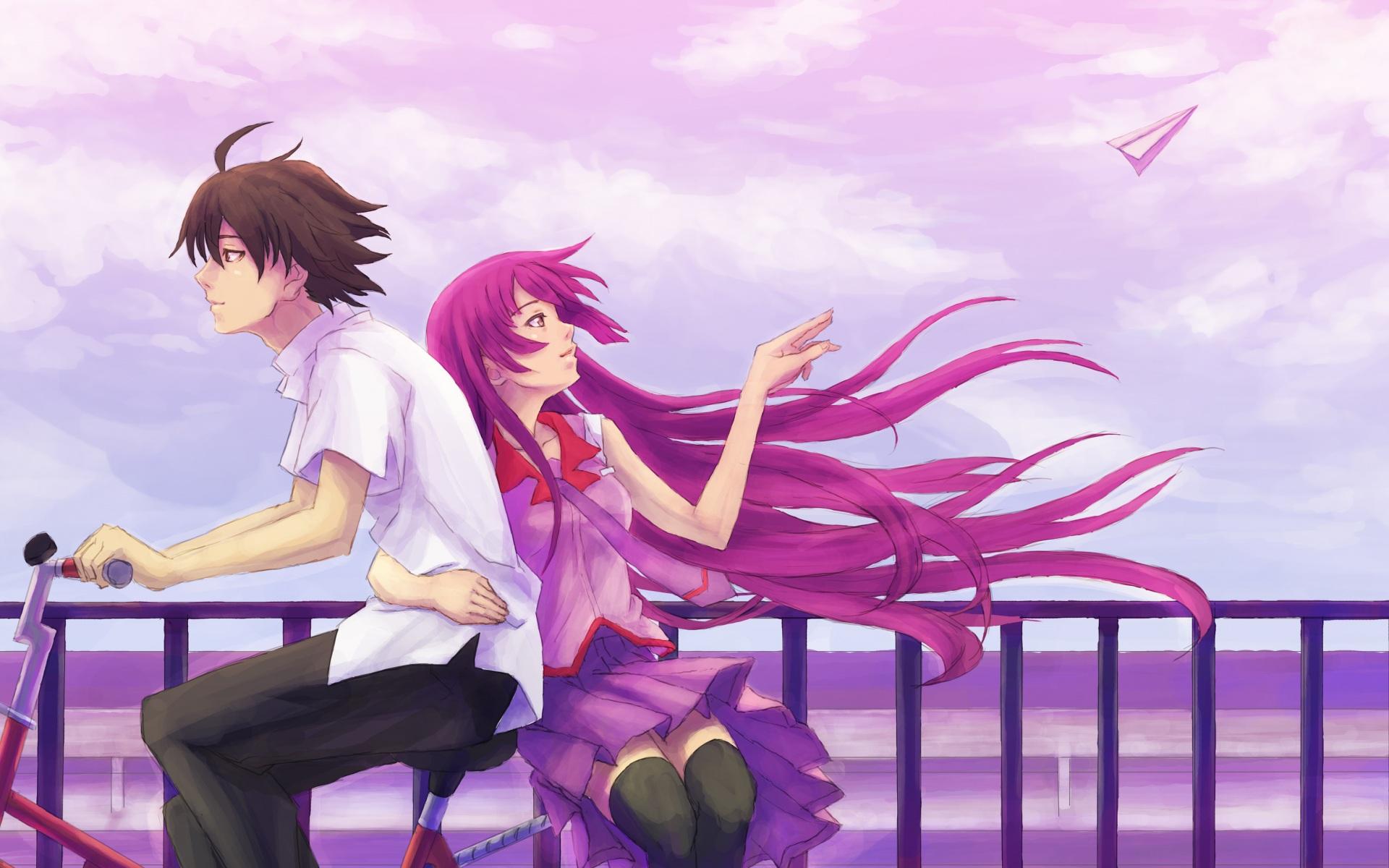 1920x1200 Wallpaper 4k Anime Boy Girl Cycle 4k 4k Wallpaper, Anime Boy Wallpaper, Anime Girl Wallpaper, Anime Wallpaper, Cycle Wallpaper, Hd Wallpaper, Purple Hair Wallpaper, Purple Wallpaper