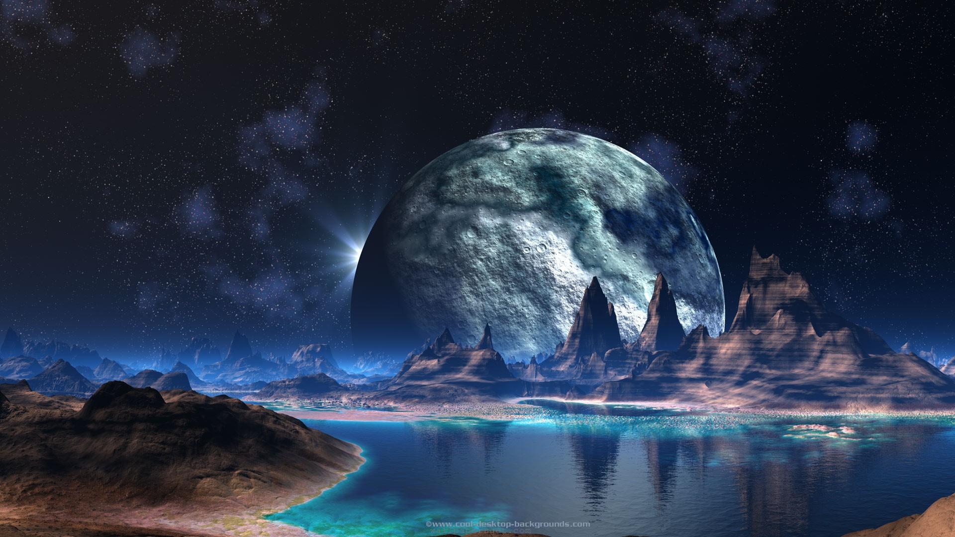 1920x1080 Free download Giant Moon In Fantasy World HD Wallpaper List [1920x1080] for your Desktop, Mobile & Tablet. Explore Fantasy Moon Wallpaper. Fantasy Planets Wallpaper, Moon Background Wallpaper, Moon