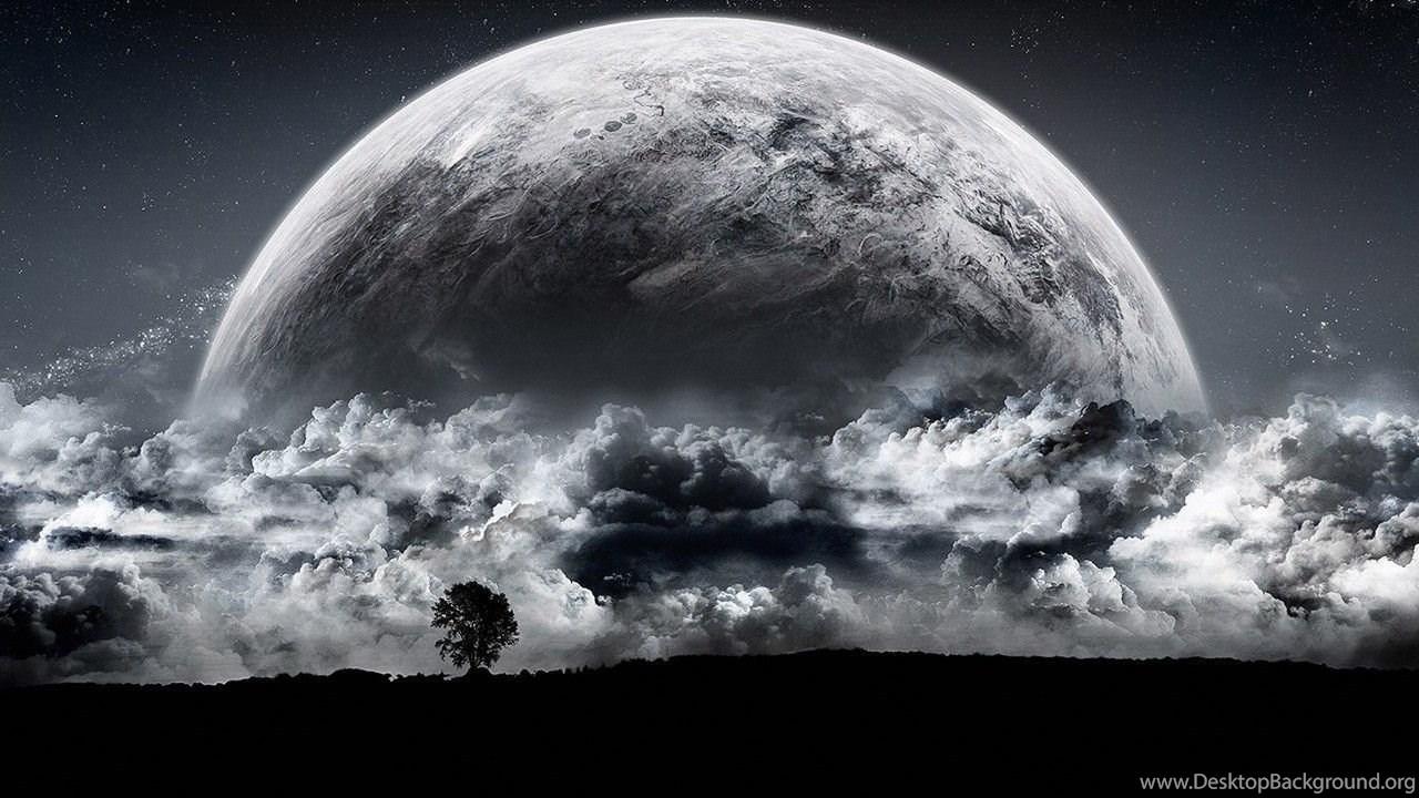 1280x720 Desktop fantasy moon picture Desktop Background