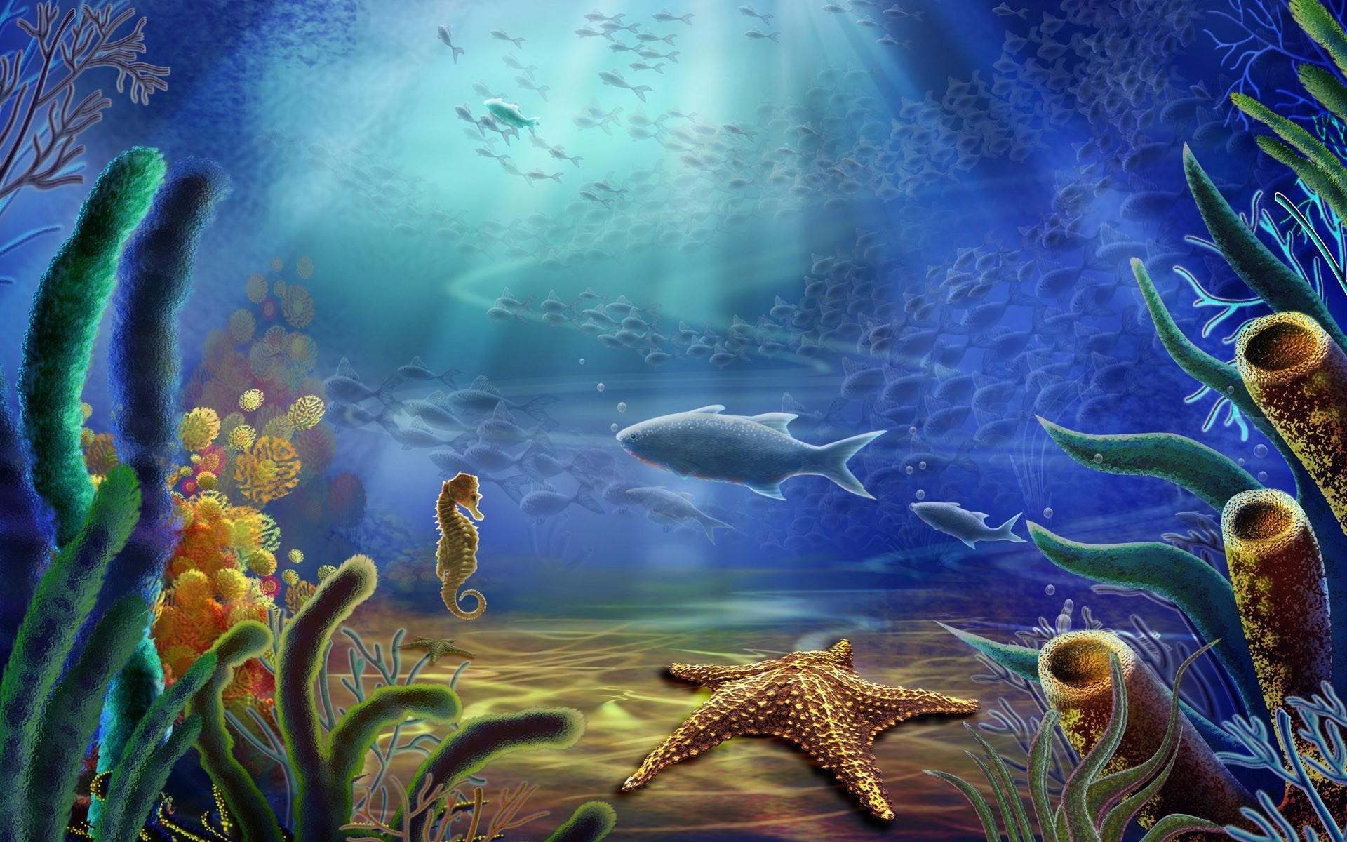 1920x1200 Underwater Sea Wallpaper