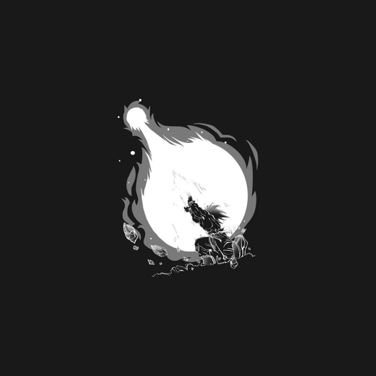 1280x1280 Dark wallpaper, Dragon Ball, Son Goku, Dragon Ball Z, dark, copy space • Wallpaper For You HD Wallpaper For Desktop & Mobile