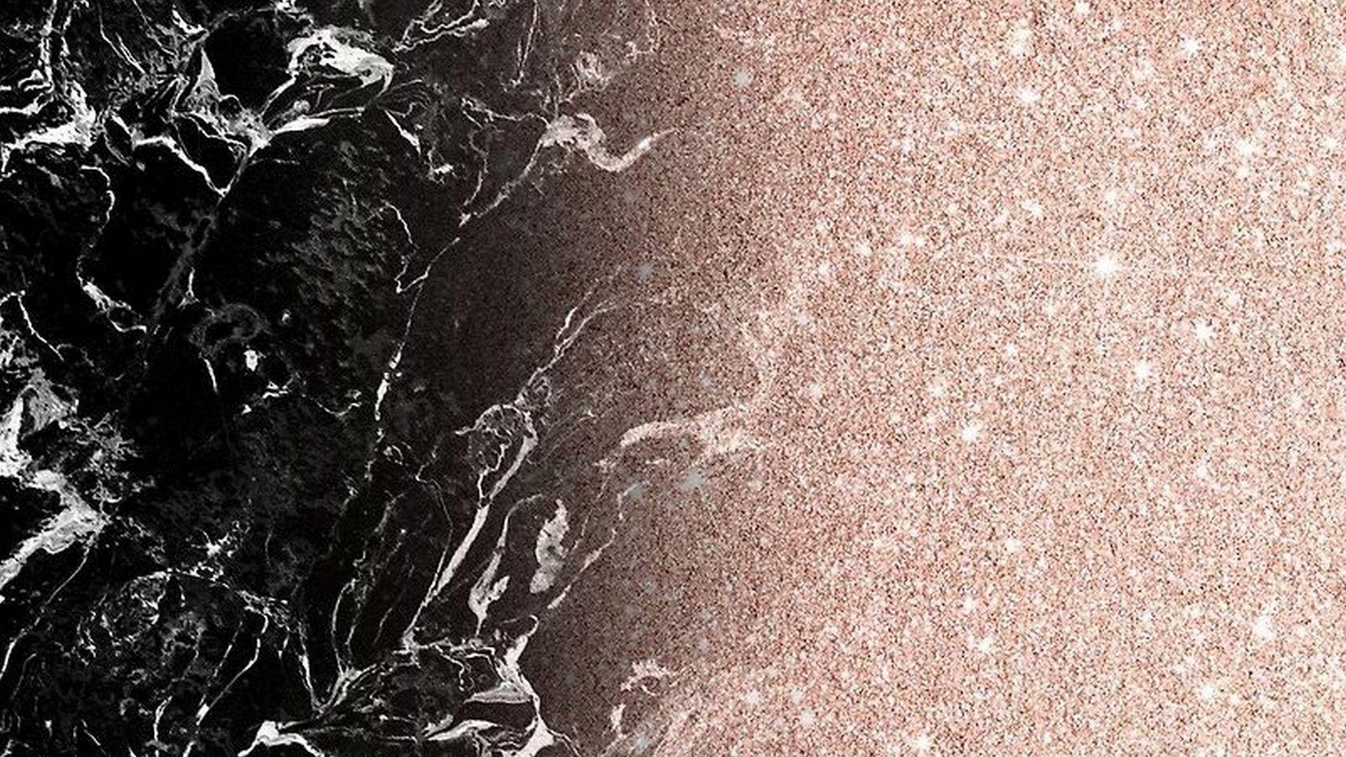 Rose Gold Wallpaper Black Marble Background - Focus Wiring