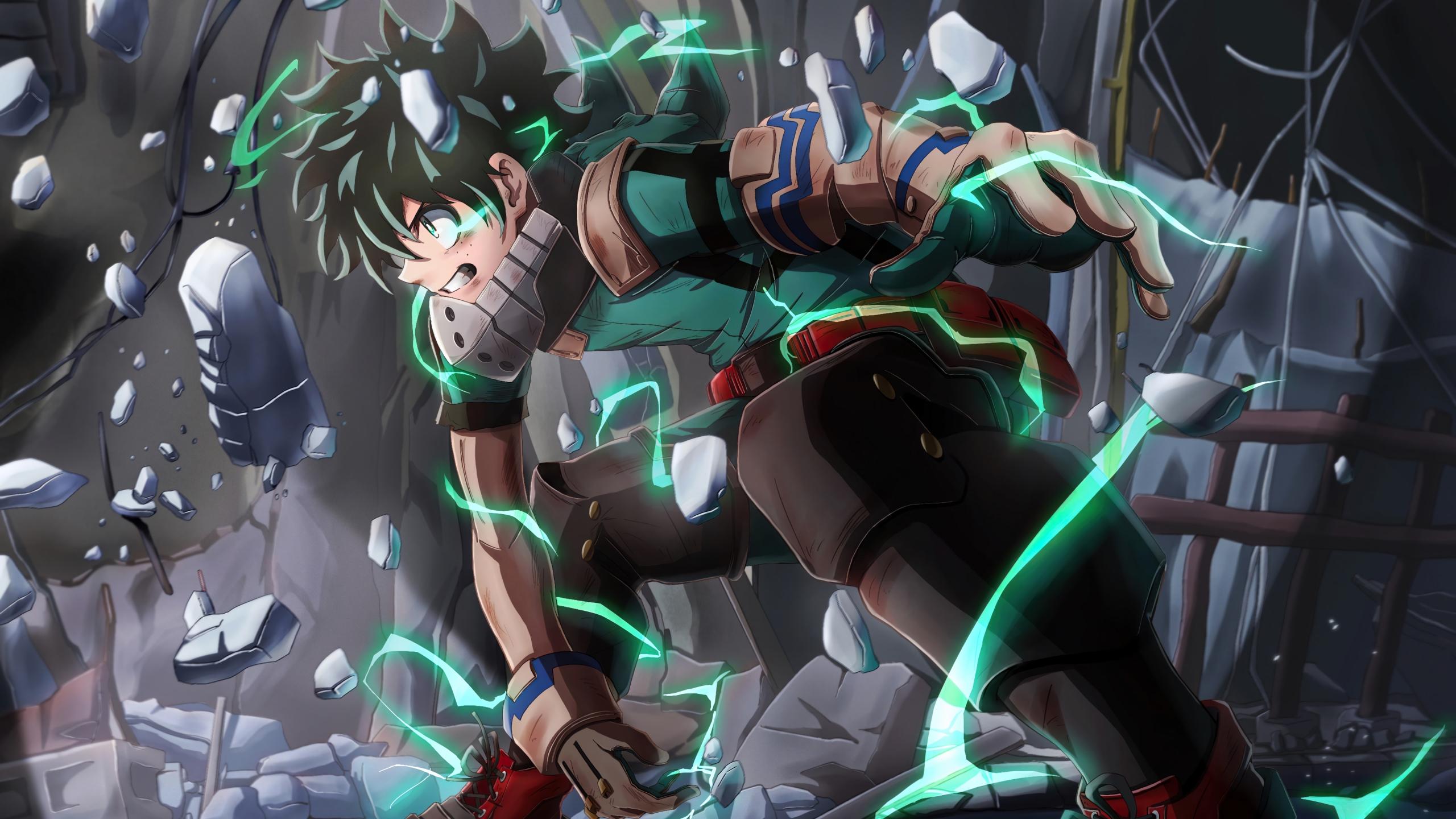 2560x1440 Deku From My Hero Academia Wallpaper