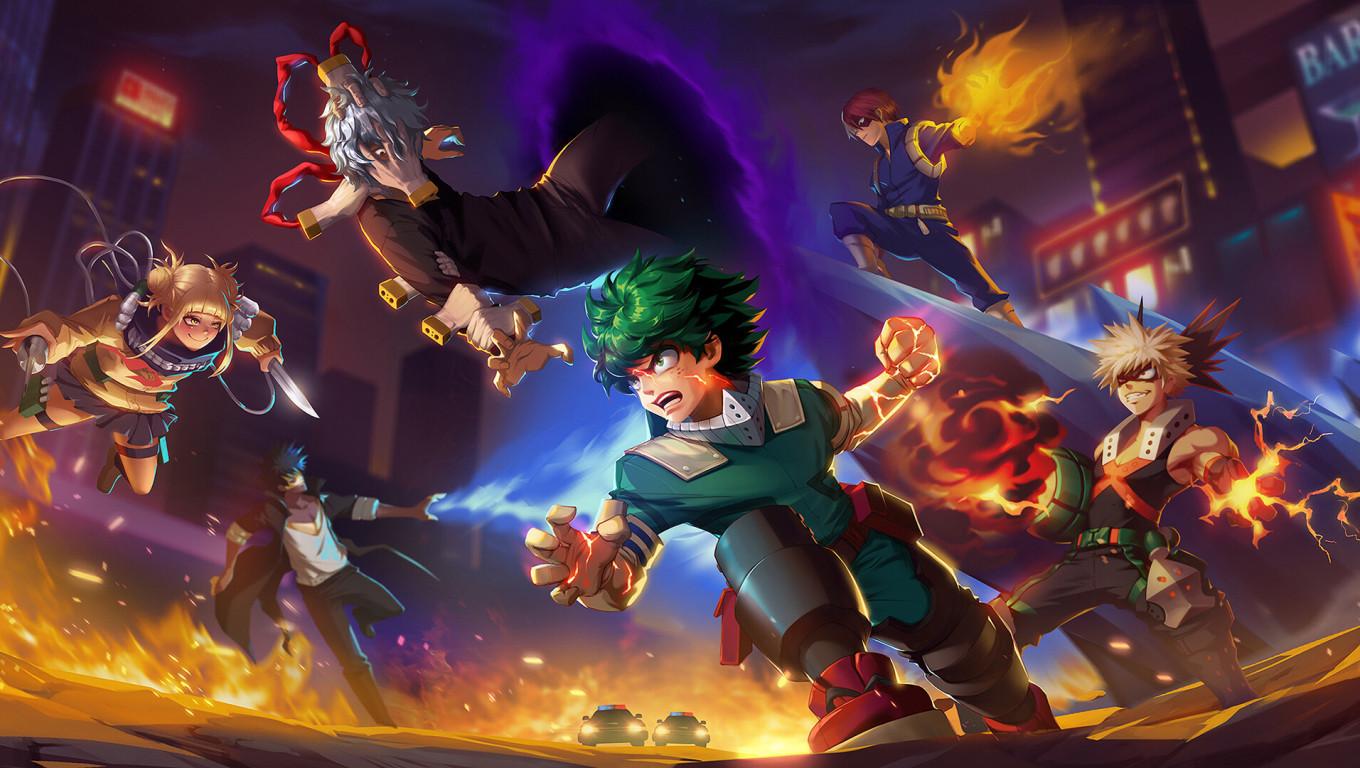 1360x768 Midoriya Wallpaper PC