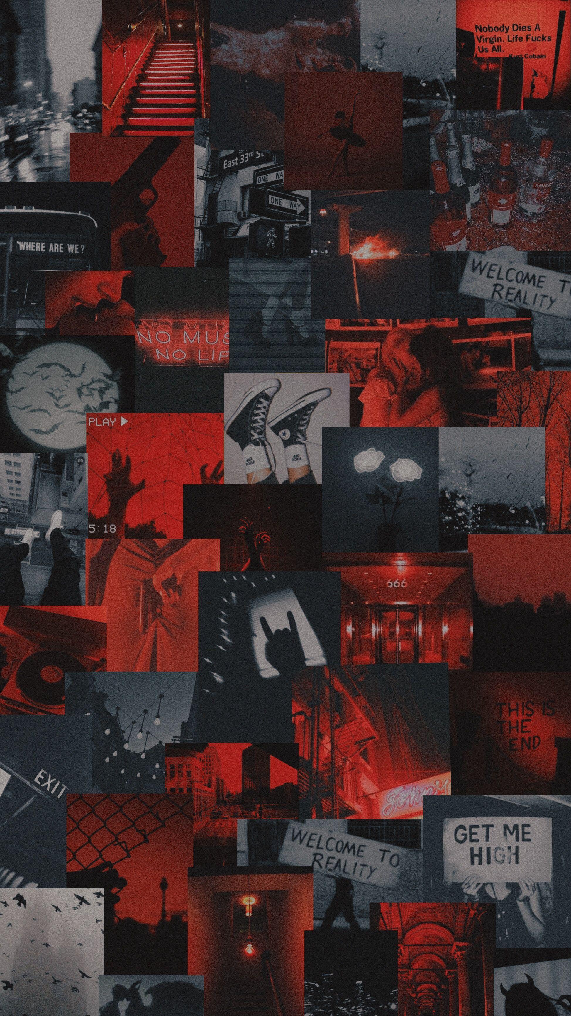 1947x3464 stream sadderdaze by the neighborhood. Red and black wallpaper, Black aesthetic wallpaper, Red and white wallpaper