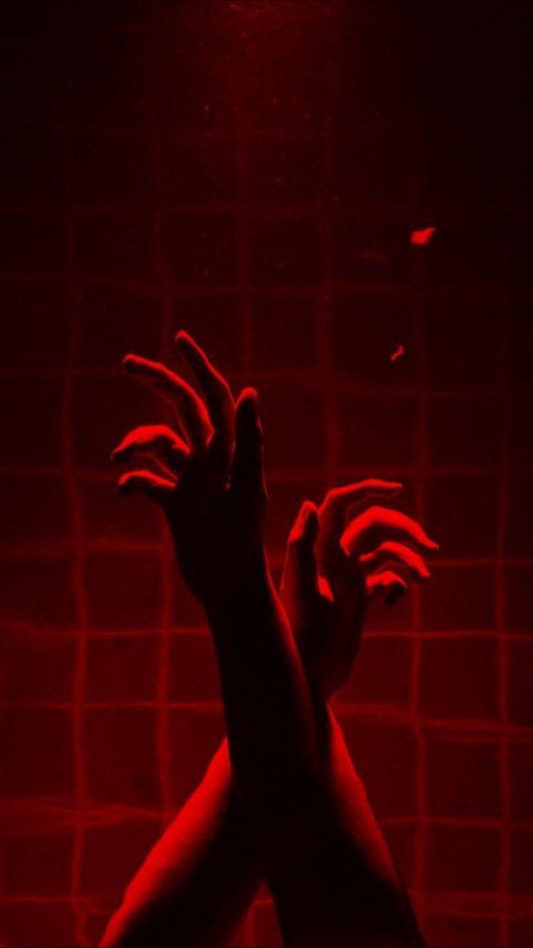 750x1334 Dark Red Grunge Red Aesthetic Wallpaper