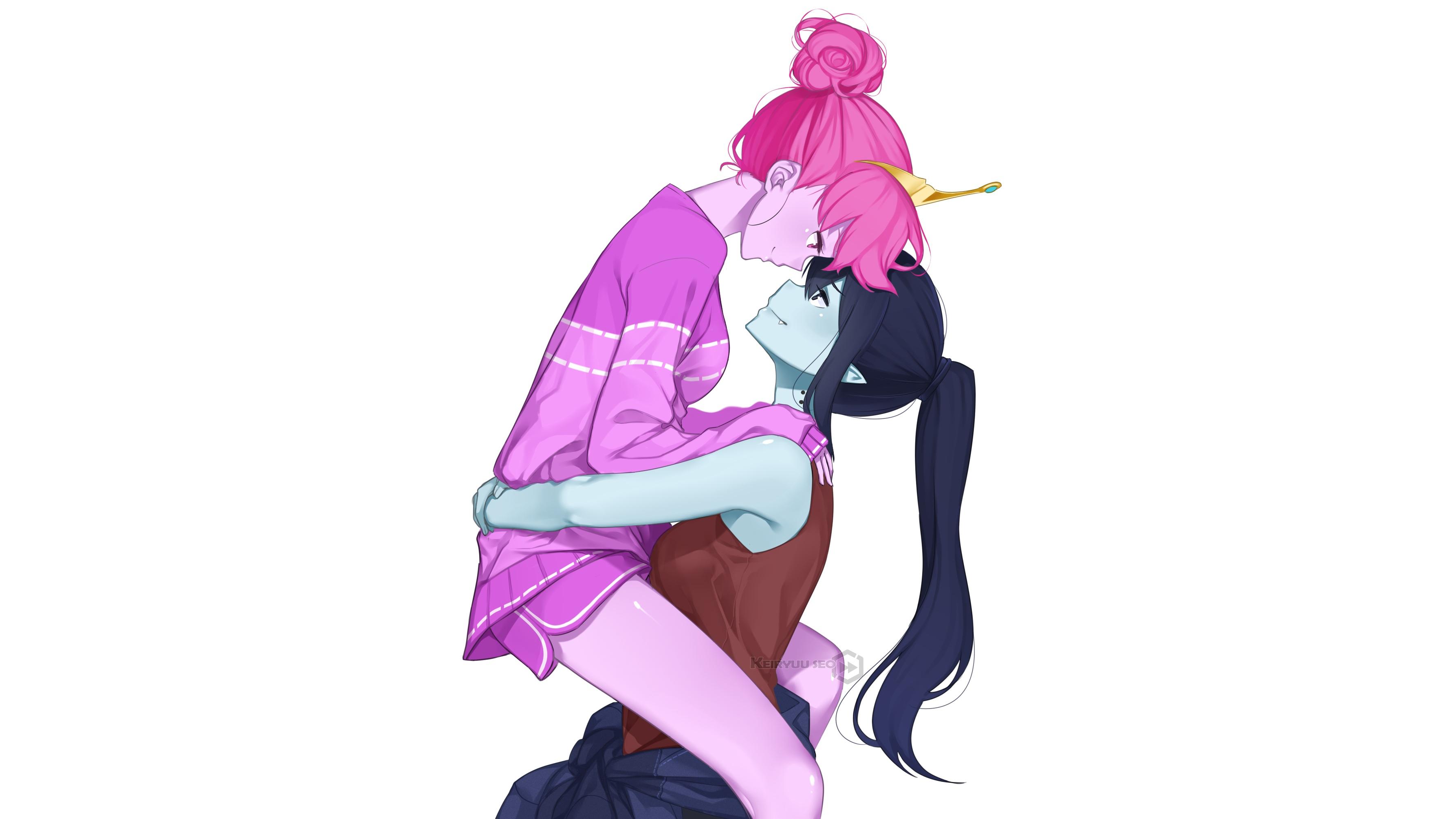 3573x2010 Adventure Time Marceline And Bubblegum Wallpaper
